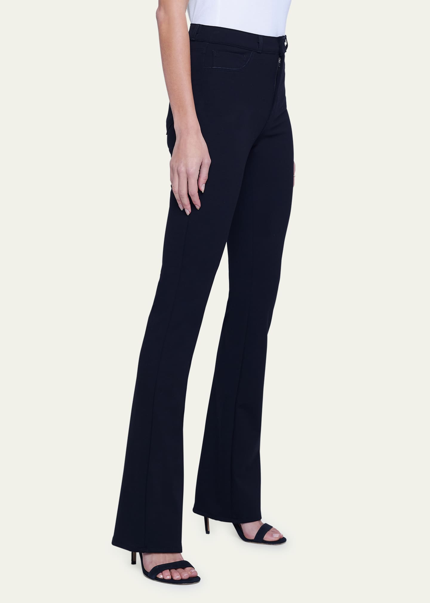 L'Agence Selma High Rise Sleek Baby Bootcut Pants Image 4 of 5