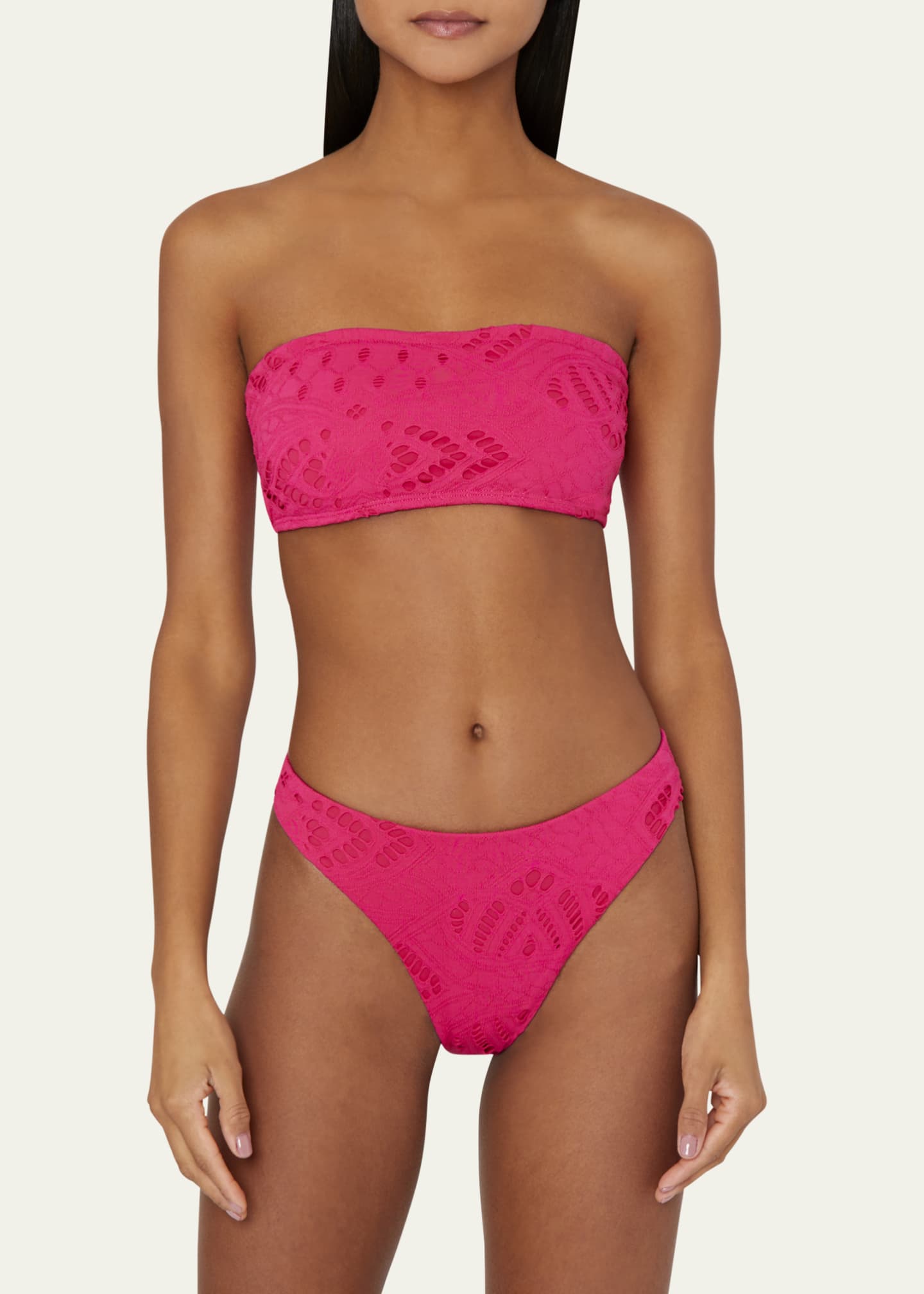 Lace swimsuit bottoms top