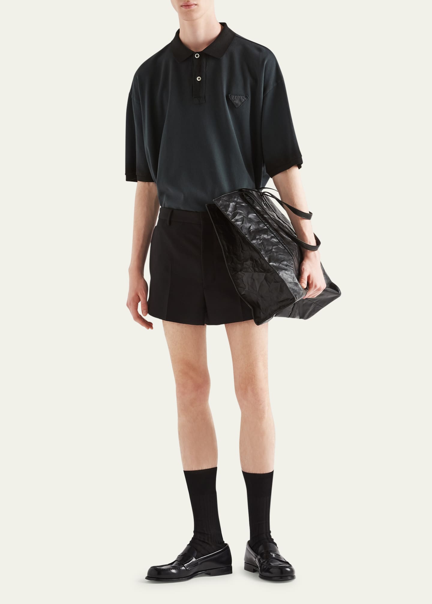 Prada pique polo clearance