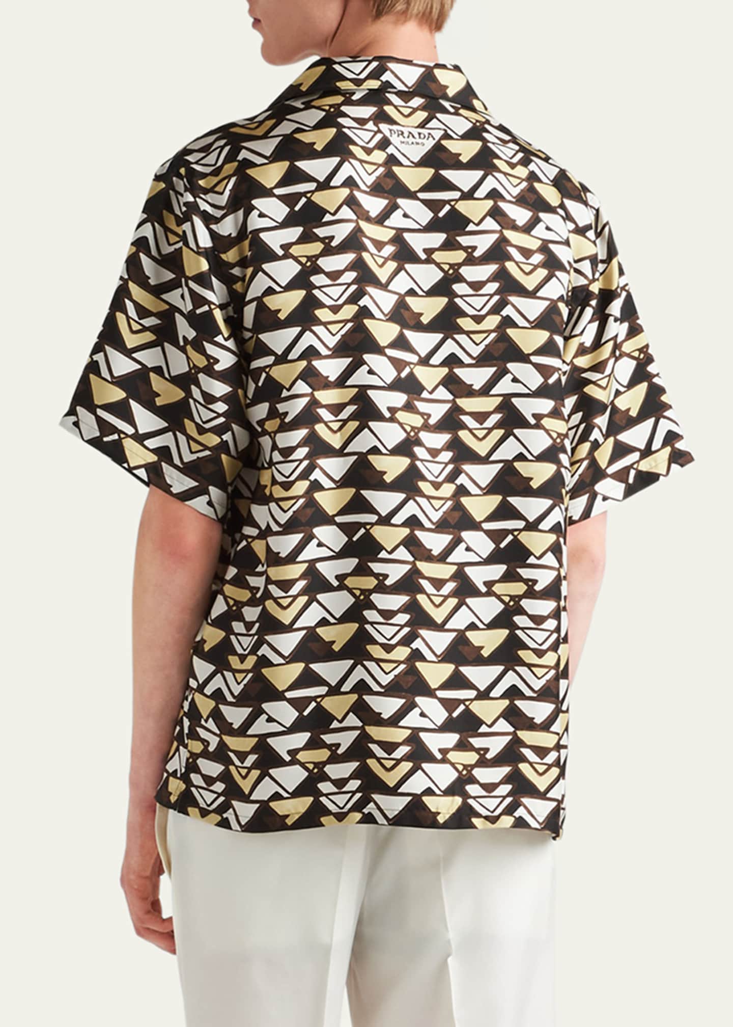 Prada printed shirt sale