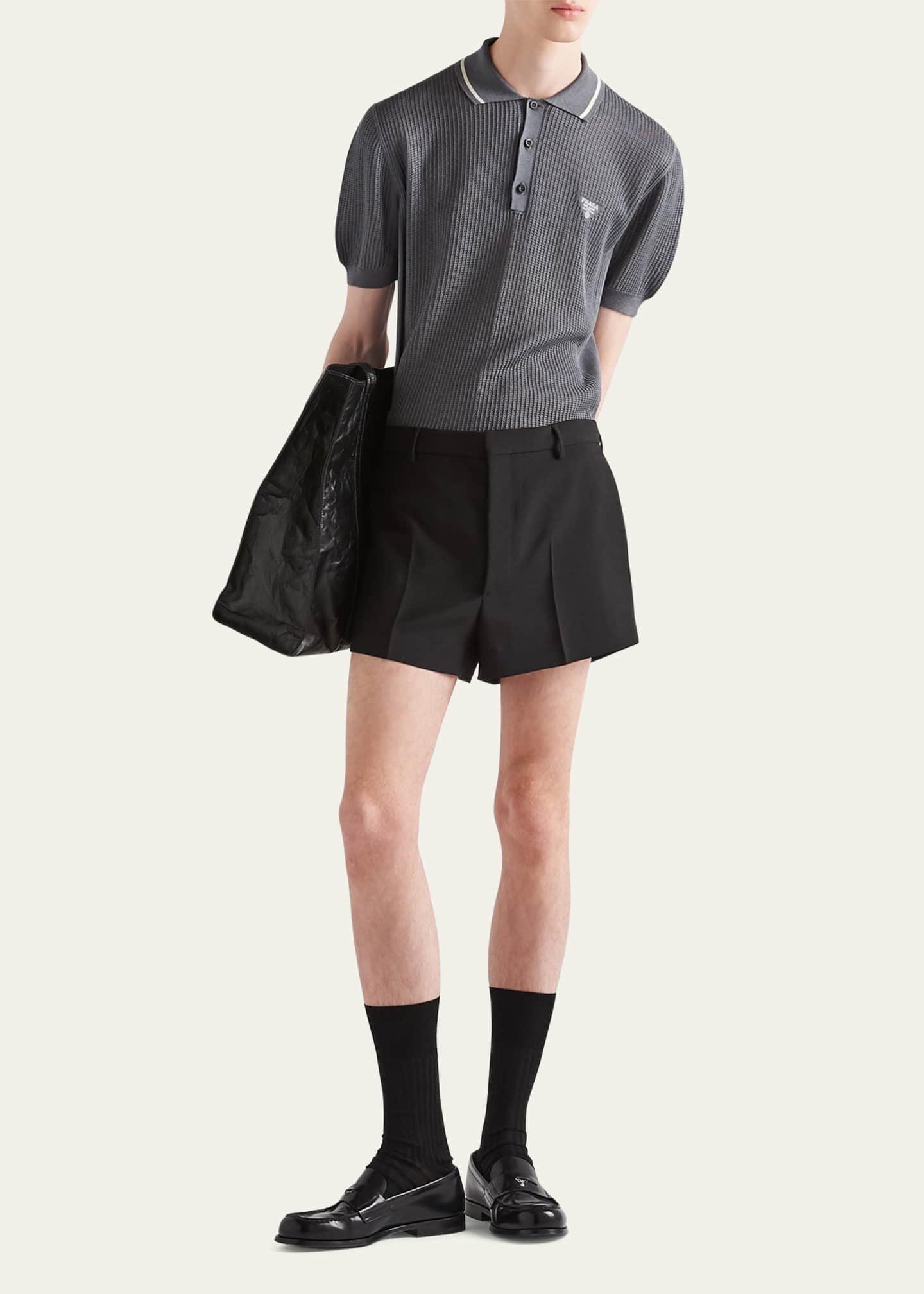 Prada silk new arrivals shirt mens