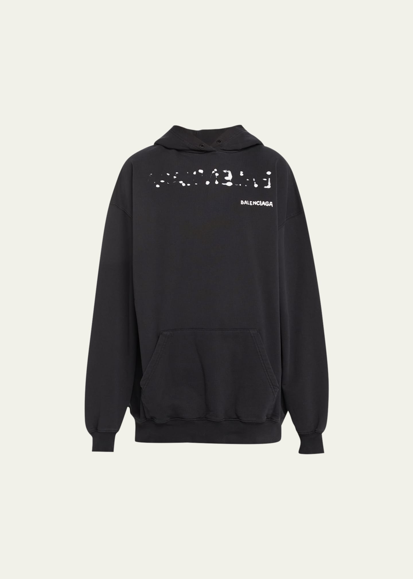 Balenciaga logo print hoodie new arrivals