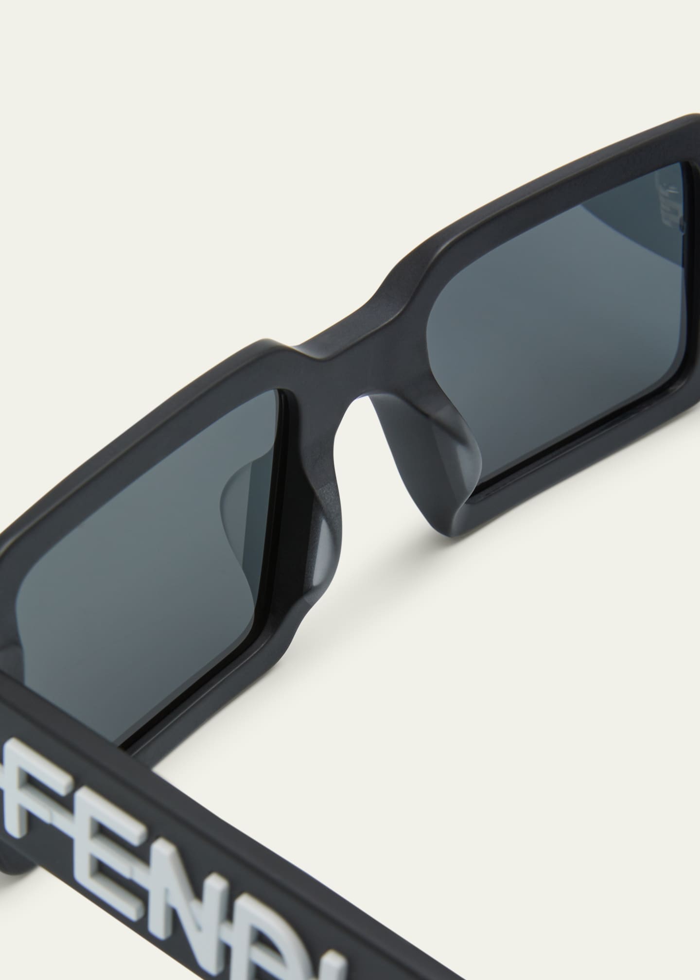 FENDI, Fendigraphy Logo Acetate Rectangular Frame Sunglasses, BLUE, Women