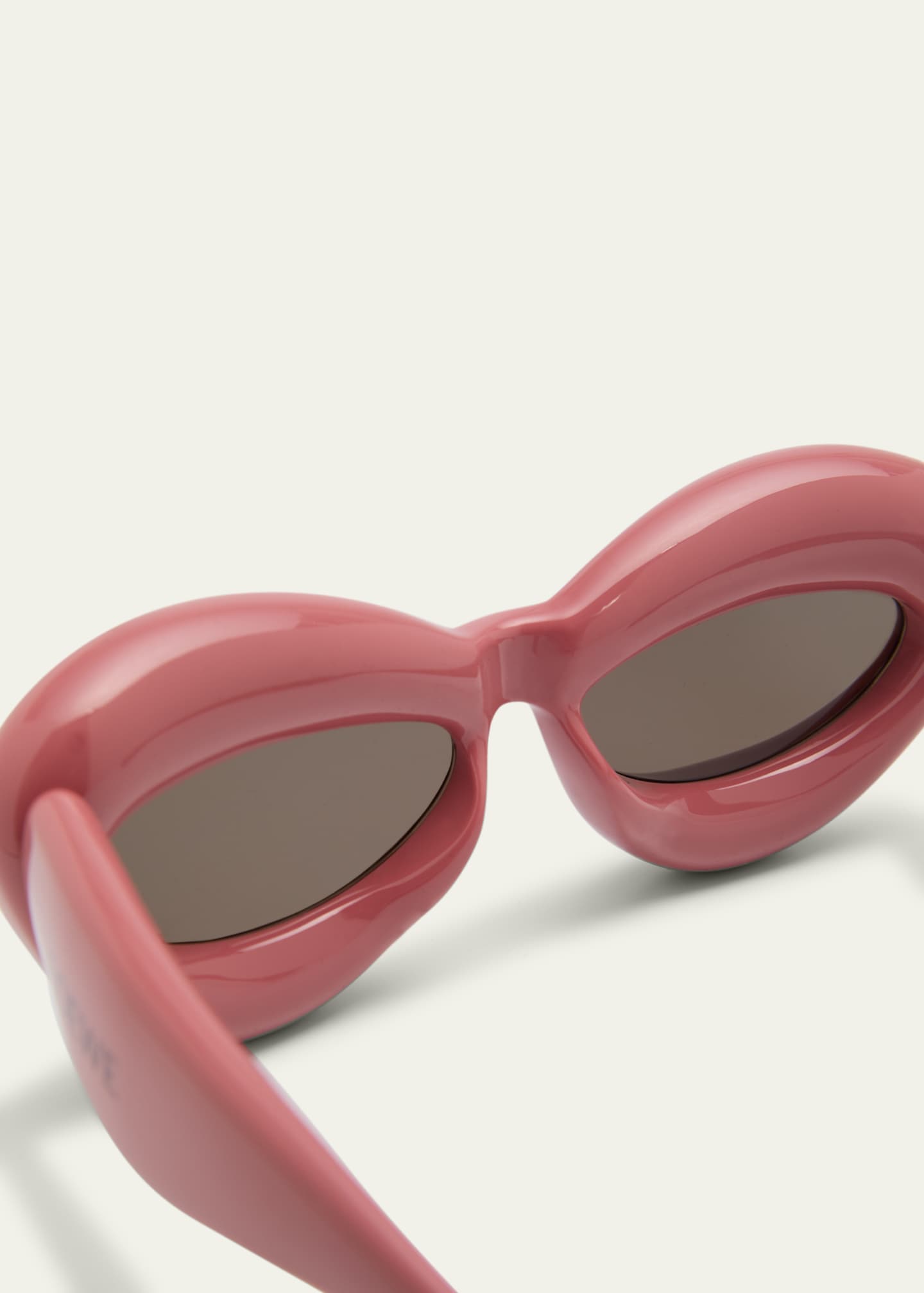 Inflated cateye sunglasses in nylon Dusty Pink - LOEWE