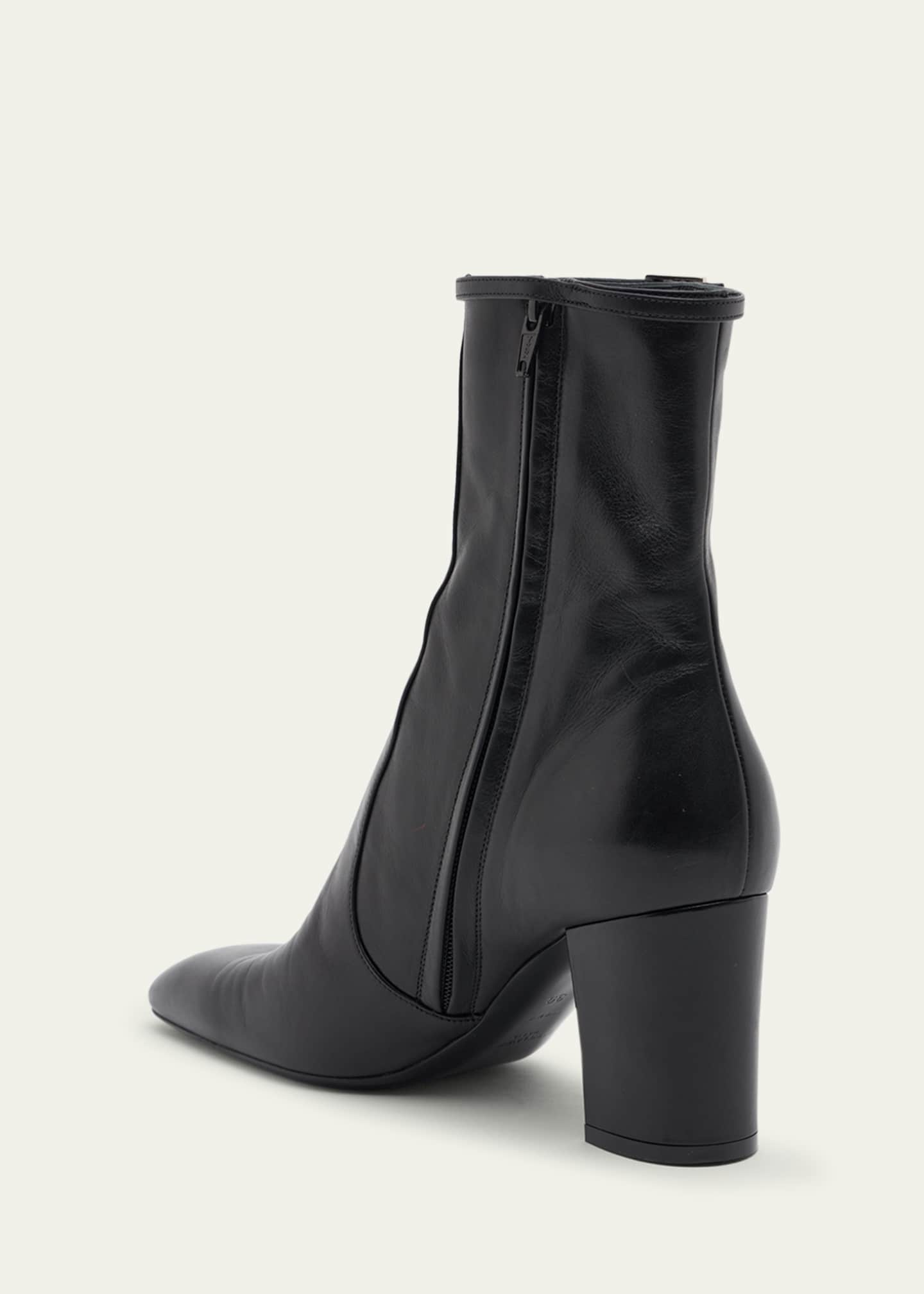 Saint Laurent Betty Lambskin Buckle Ankle Booties - Bergdorf Goodman