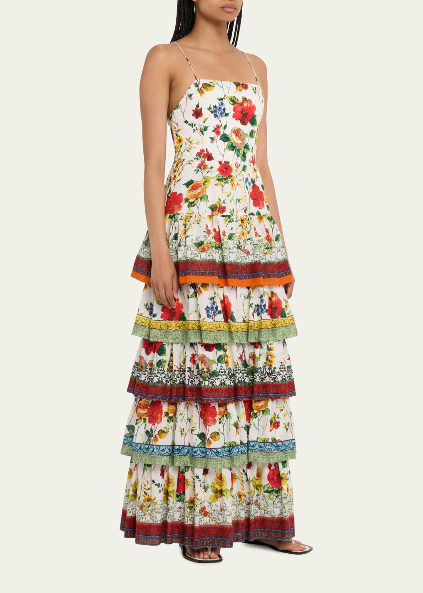 Shoestring strap maxi hot sale dress