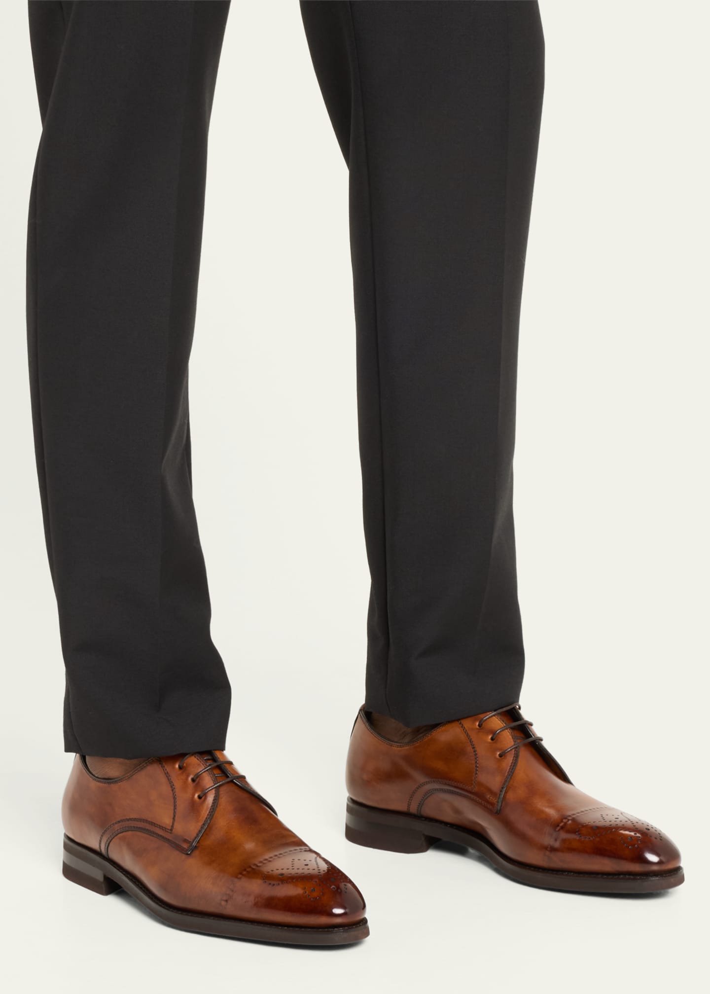 Bontoni Men's Umberto Cap-Toe Derby Shoes Image 2 of 5