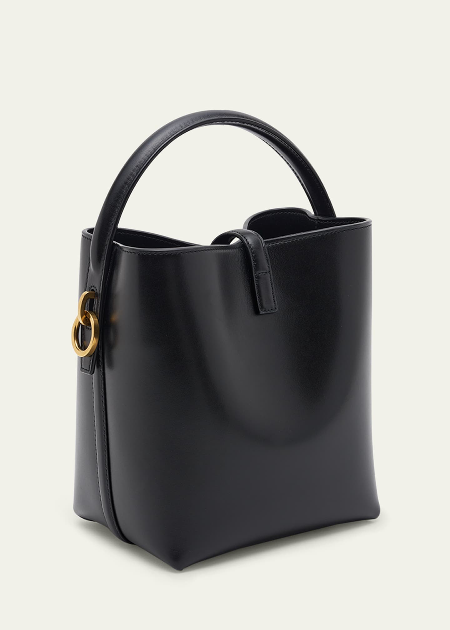 Saint Laurent Le 37 Small YSL Bucket Bag in Spazzolato Leather