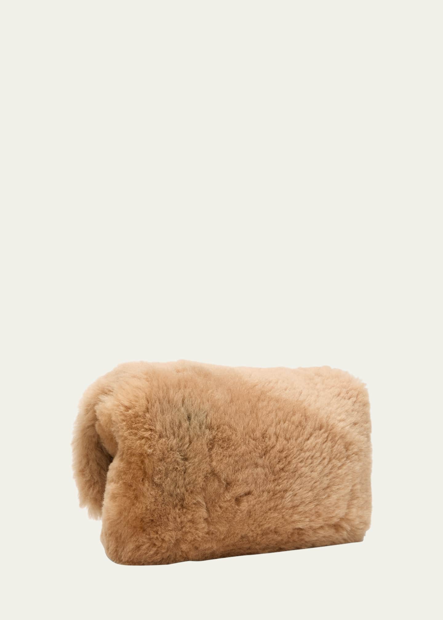Saint Laurent Kate Small YSL Crossbody Bag in Shearling Image 3 of 5