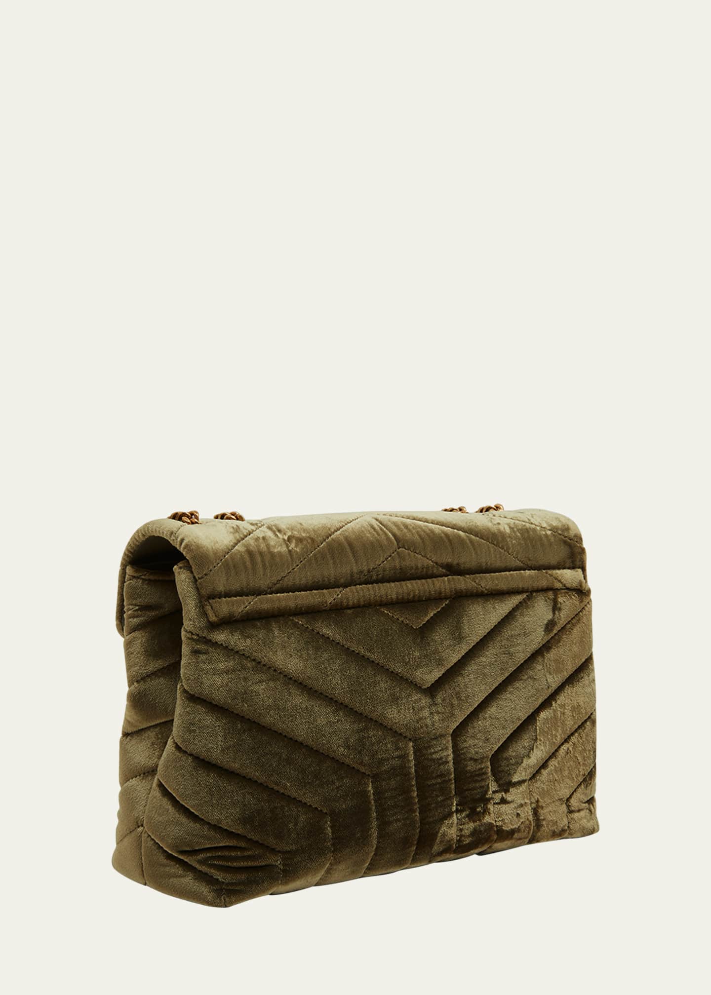 Ysl loulou velvet crossbody bag top