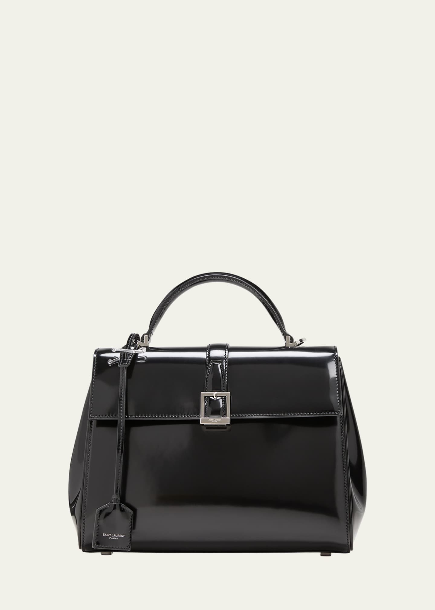 Saint Laurent Small YSL Monogram Leather Satchel Bag - Bergdorf Goodman