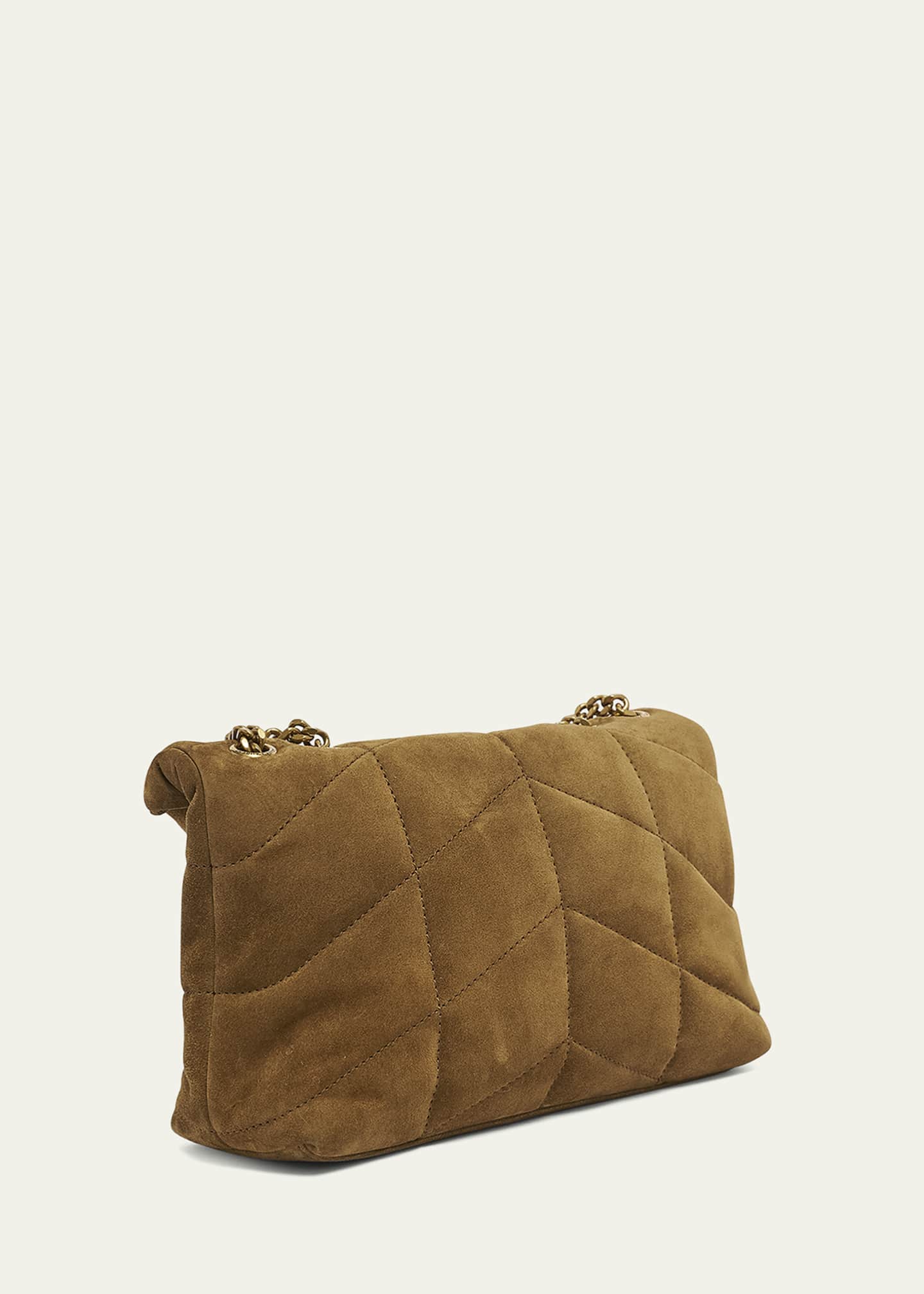 ショルダーバッグ・ポシェット SAINT LAURENT BISCUIT SUEDE PUFFER TOY CROSSBODY BAG Toy PUFFER in suede | Saint Laurent | YSL DK