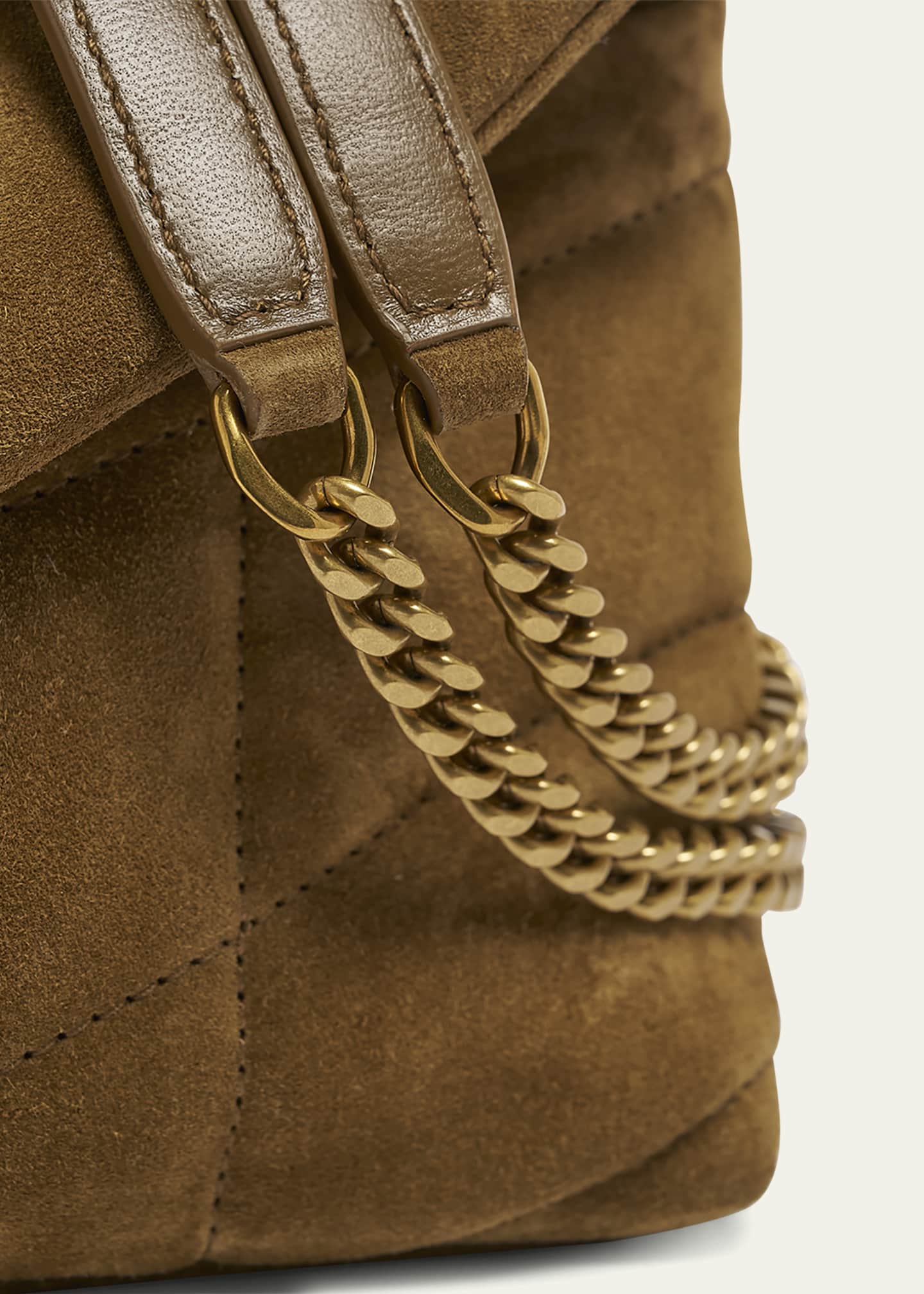 ショルダーバッグ・ポシェット SAINT LAURENT BISCUIT SUEDE PUFFER TOY CROSSBODY BAG Toy PUFFER in suede | Saint Laurent | YSL DK