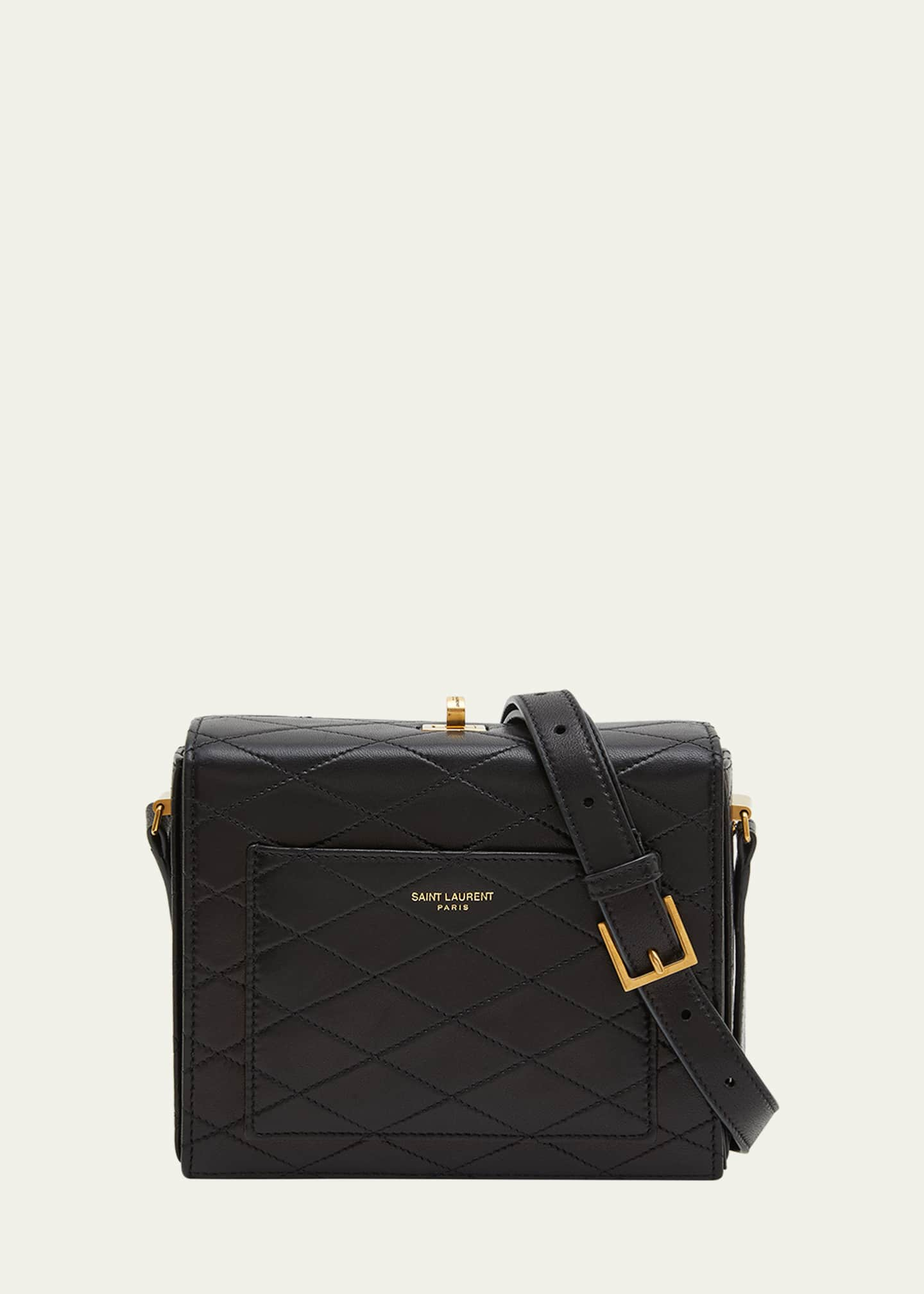 Saint Laurent Mini Square Quilted Leather Shoulder Bag