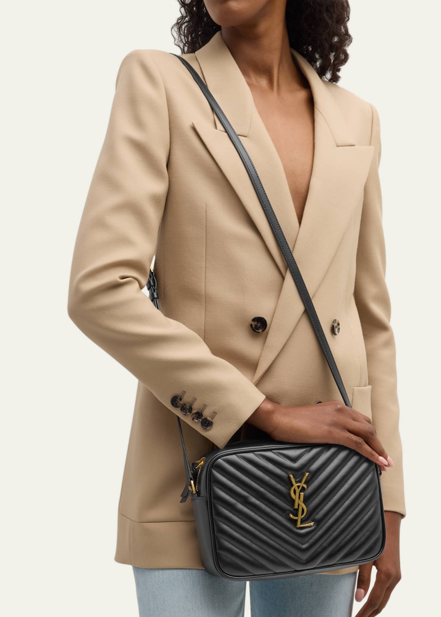 Saint Laurent Lou Medium YSL Camera Bag with Pocket in Quilted Leather Bergdorf Goodman