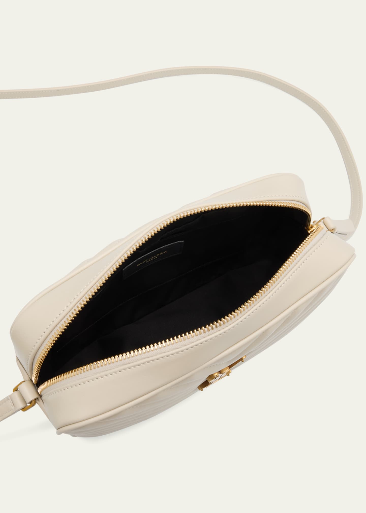 Saint Laurent Lou Medium YSL Camera Bag with Pocket in Quilted Leather Image 4 of 6