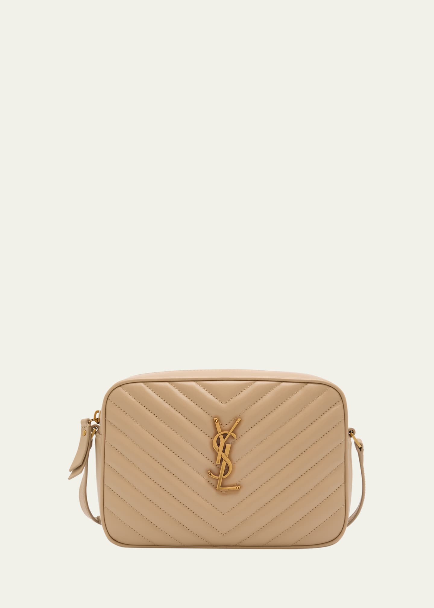 Saint Laurent Lou Medium YSL Camera Bag with Pocket in