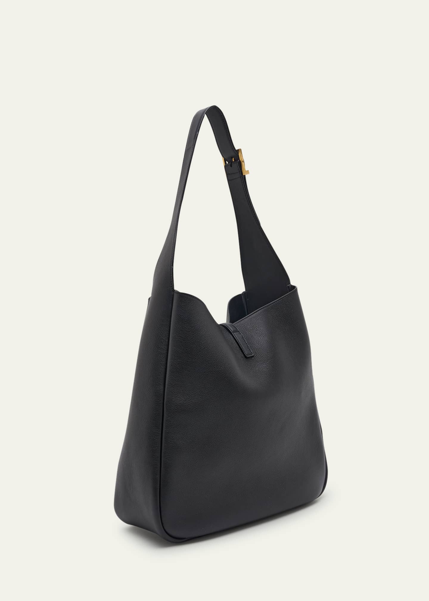 Saint Laurent Le 5A7 Large YSL Shoulder Hobo Bag in Smooth Leather ...