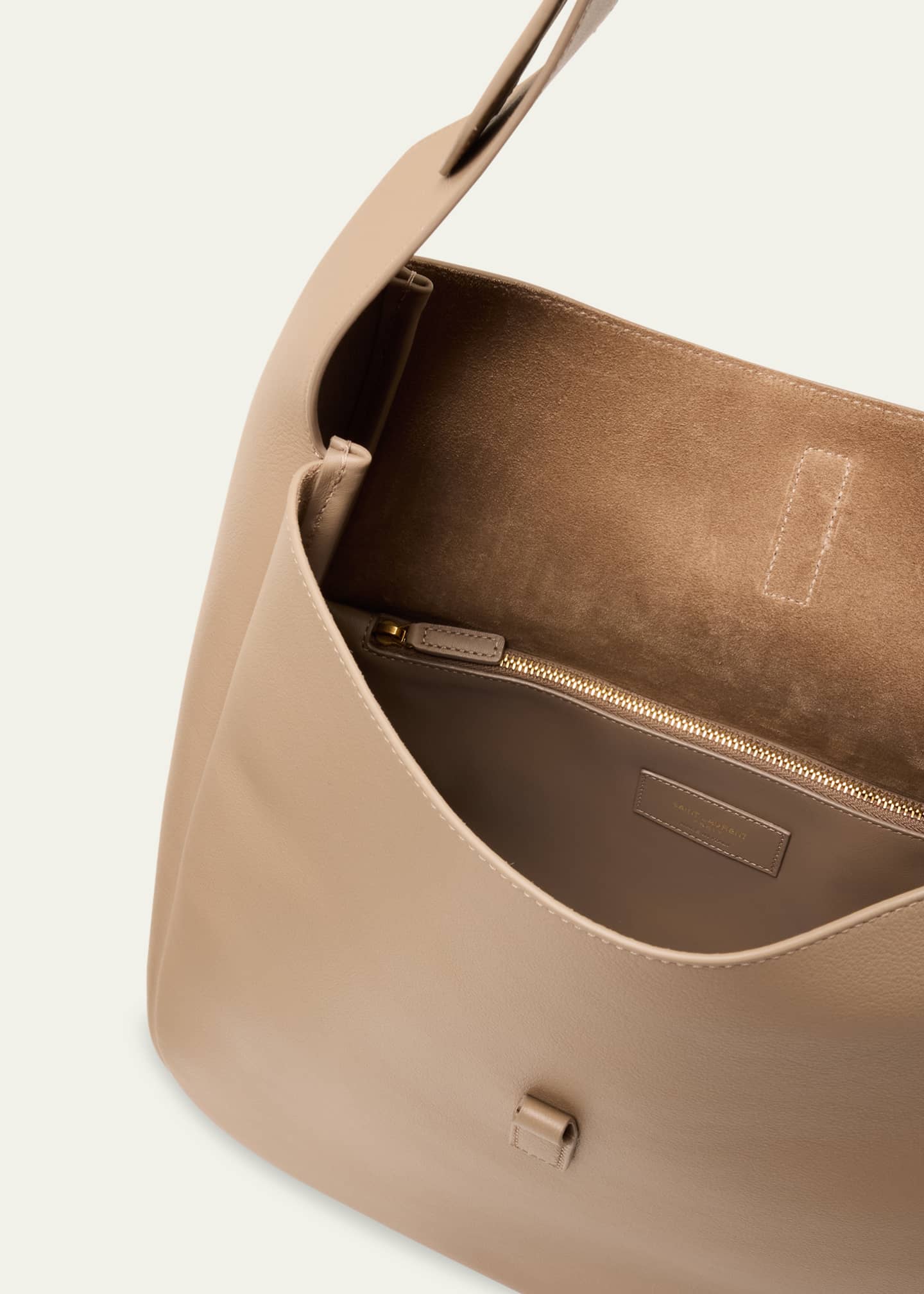 Saint Laurent Le 5A7 Large YSL Shoulder Hobo Bag in Smooth Leather Image 4 of 5