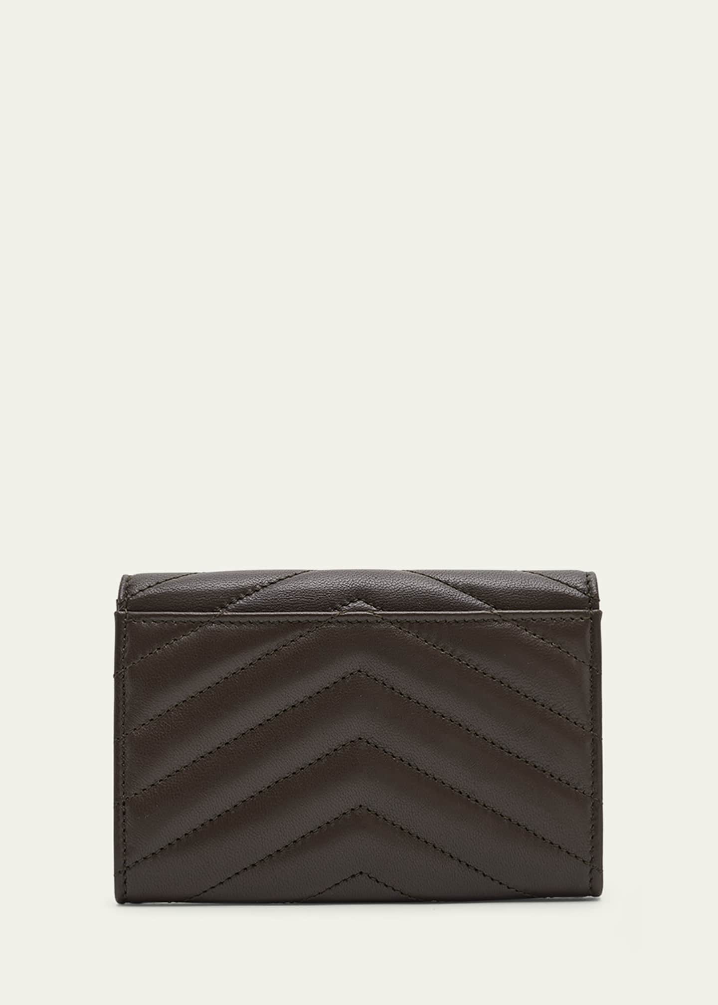 Saint Laurent YSL Monogram Small Flap Wallet in Smooth Leather Image 3 of 5