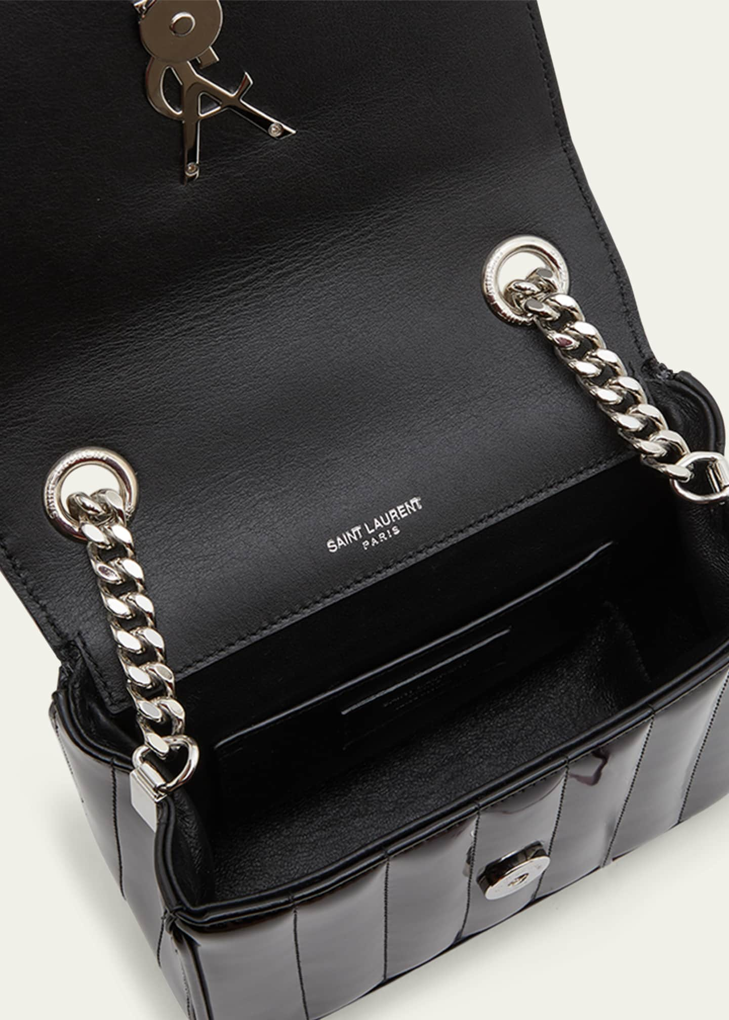 Saint Laurent Small Vicky Chain Bag in Dark Vintage Olive