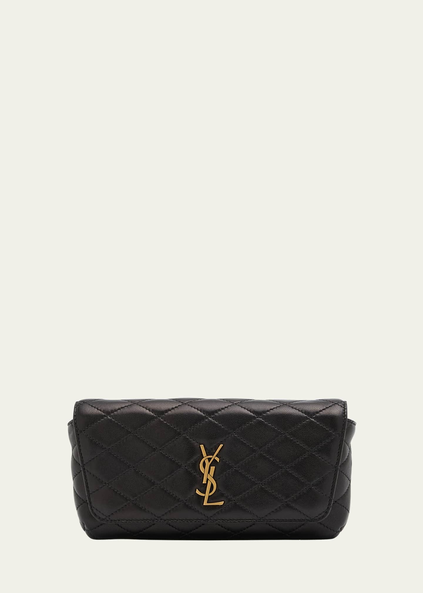 Saint Laurent Gaby Phone Holder YSL Crossbody Bag in Quilted