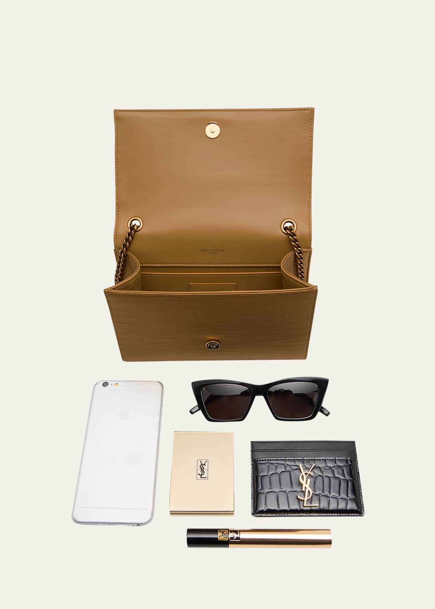 Saint Laurent Kate Small Tassel YSL Crossbody Bag in Satin Bergdorf Goodman