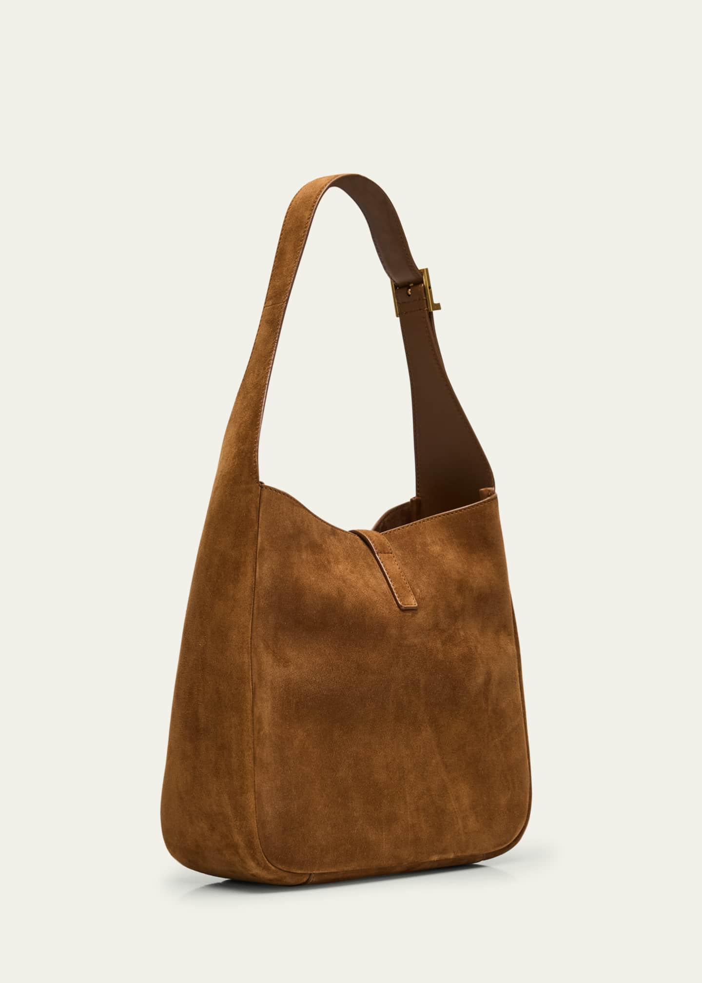 Saint Laurent Le 5 A 7 Small Suede Hobo Shoulder Bag Image 3 of 6
