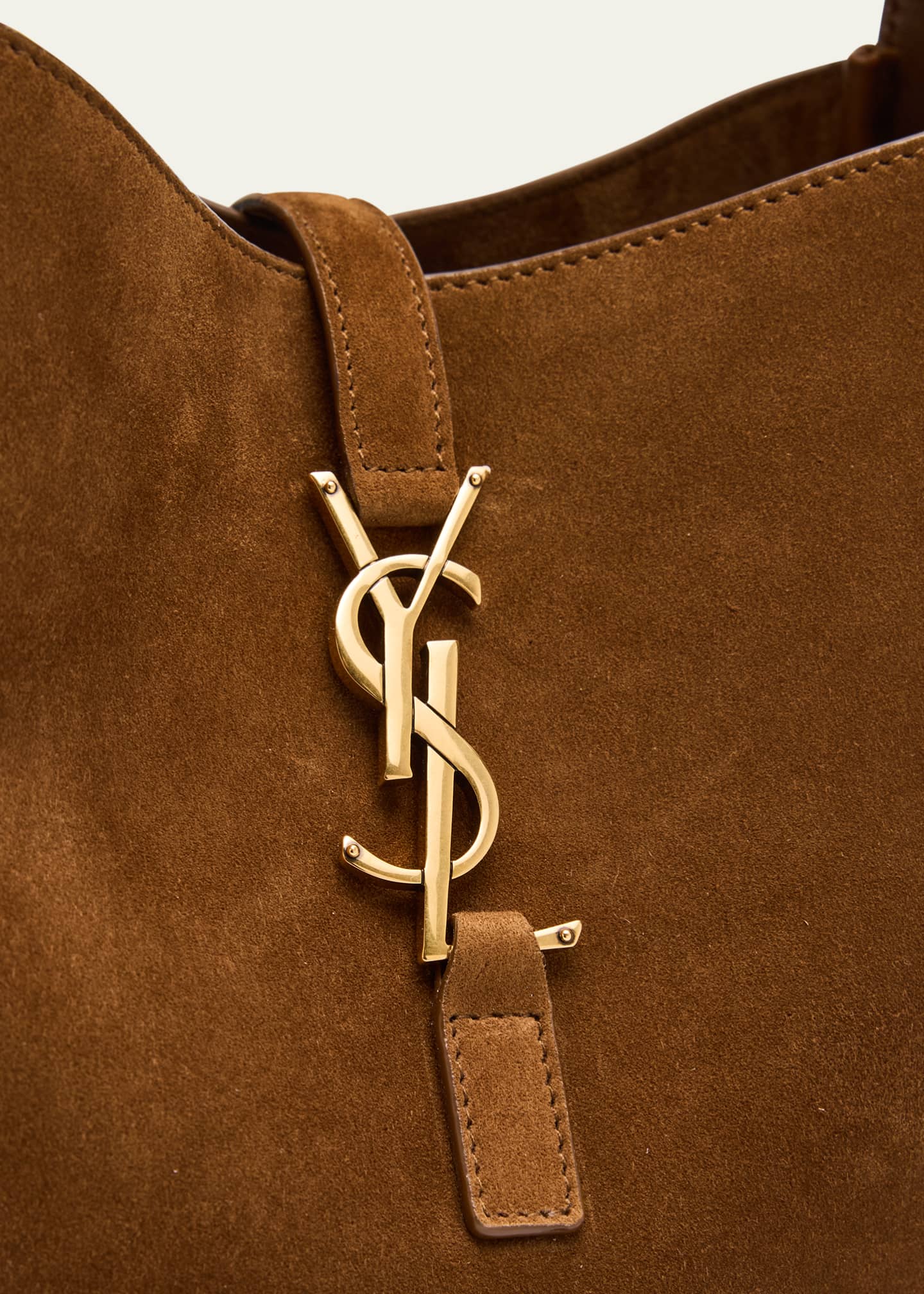 Saint Laurent Le 5 A 7 Small Suede Hobo Shoulder Bag Image 6 of 6