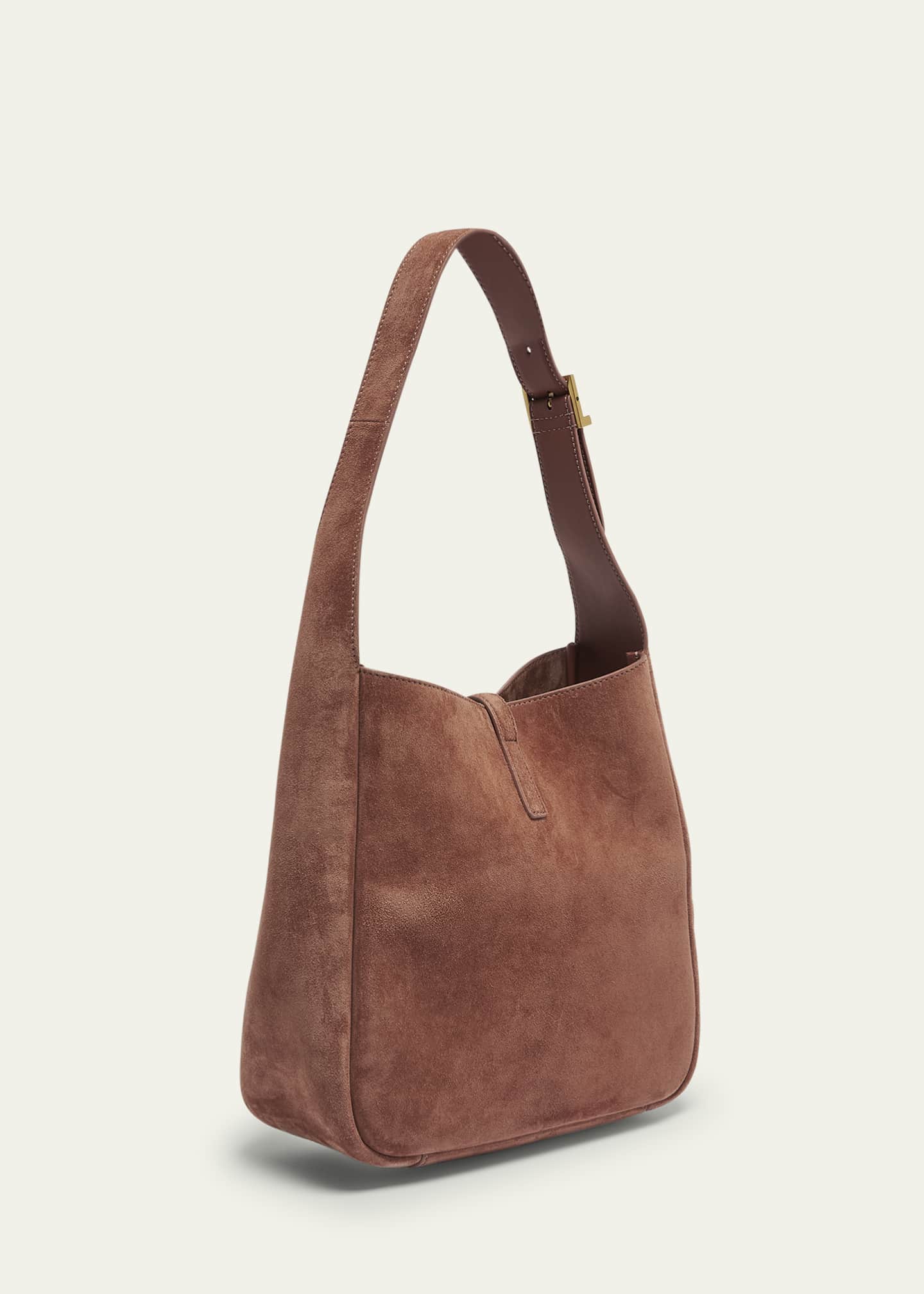 Saint Laurent Le 5 A 7 Small Suede Hobo Shoulder Bag Image 3 of 6