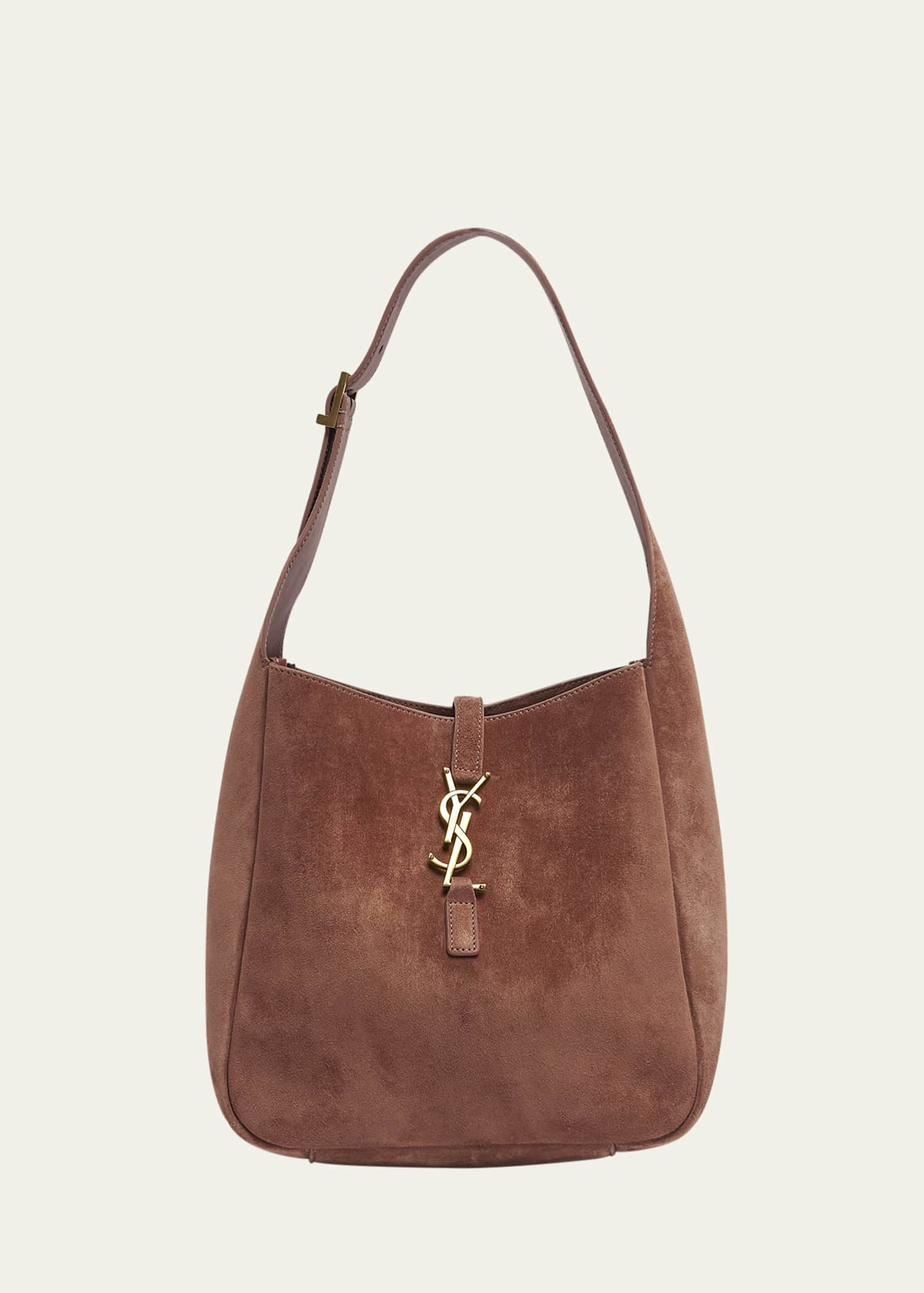 Saint Laurent Le 5 A 7 Small Suede Hobo Shoulder Bag Image 1 of 6