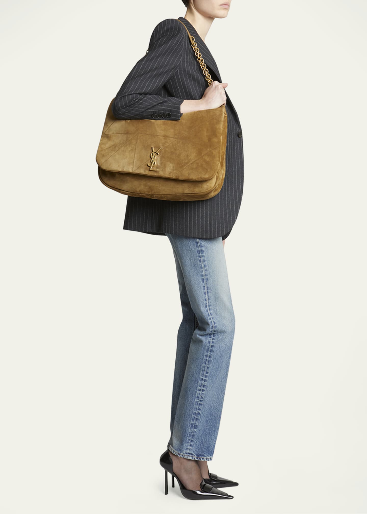 Saint Laurent Jamie 4.3 Maxi YSL Shoulder Bag in Quilted