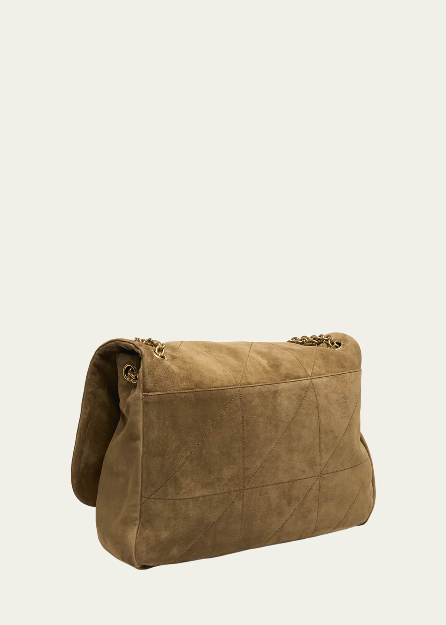 Saint Laurent Jamie 4.3 Maxi YSL Shoulder Bag in Quilted Suede Bergdorf Goodman