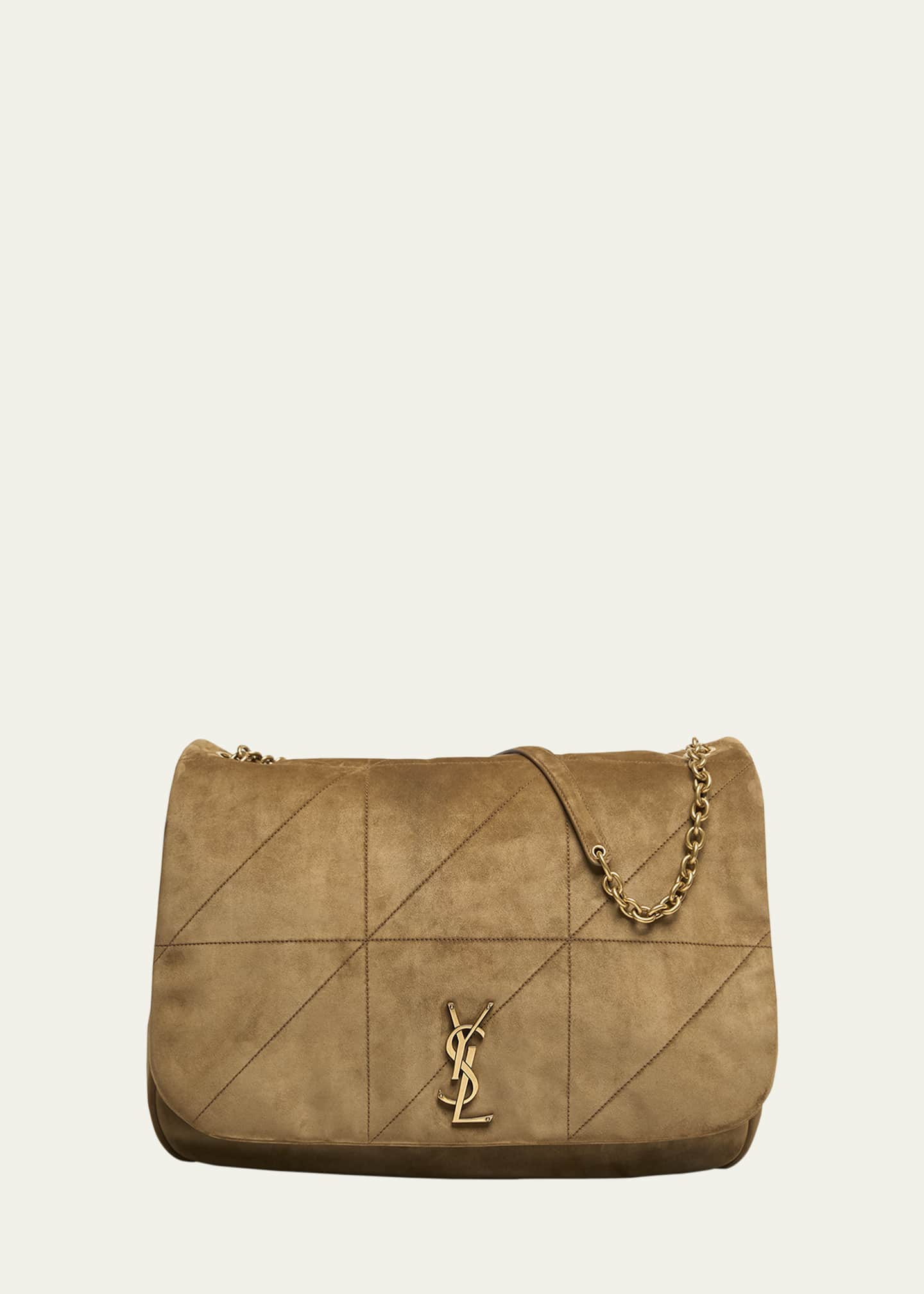 Saint Laurent Jamie 4.3 Maxi YSL Shoulder Bag in Quilted Suede Bergdorf Goodman