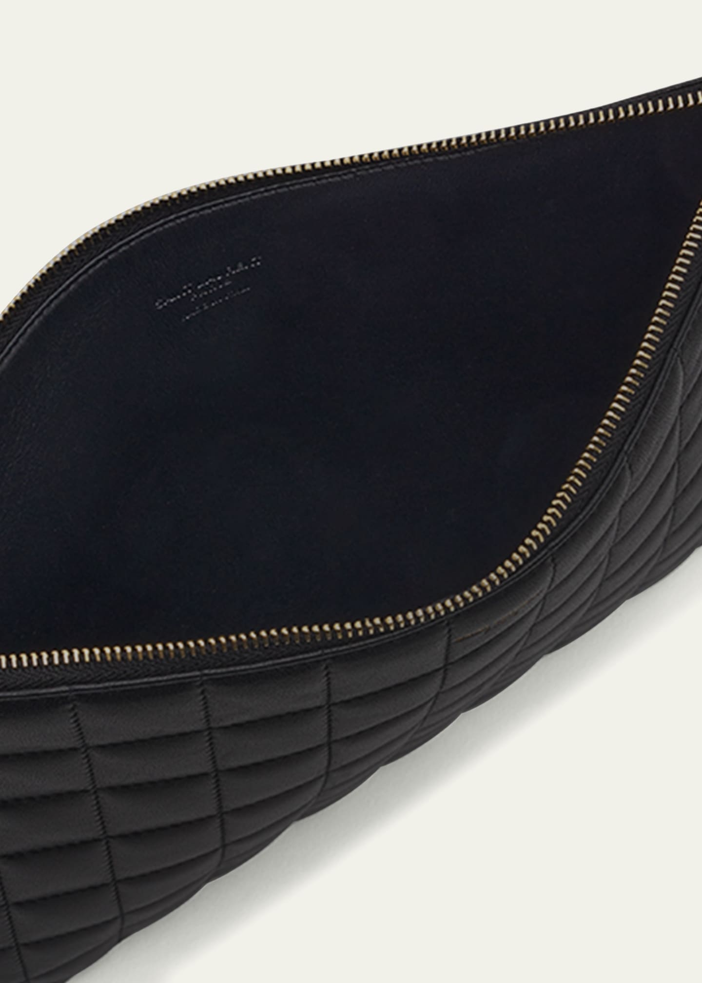 Monogram tablet pouch in quilted leather 2025