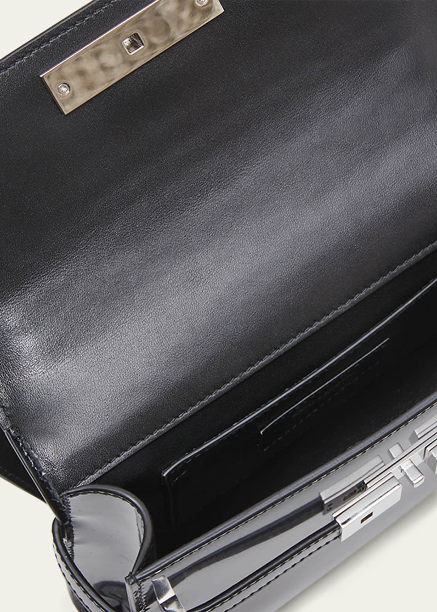 Saint Laurent Manhattan Mini Crossbody Bag in Spazzolato