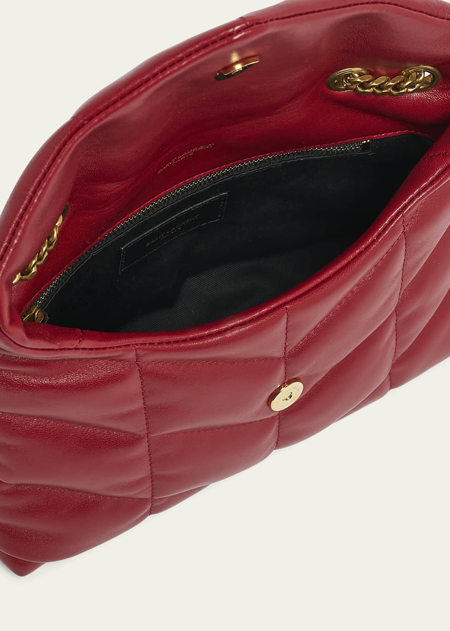 Saint Laurent Lou Puffer Toy YSL Shoulder Bag in Quilted Leather Image 4 of 6