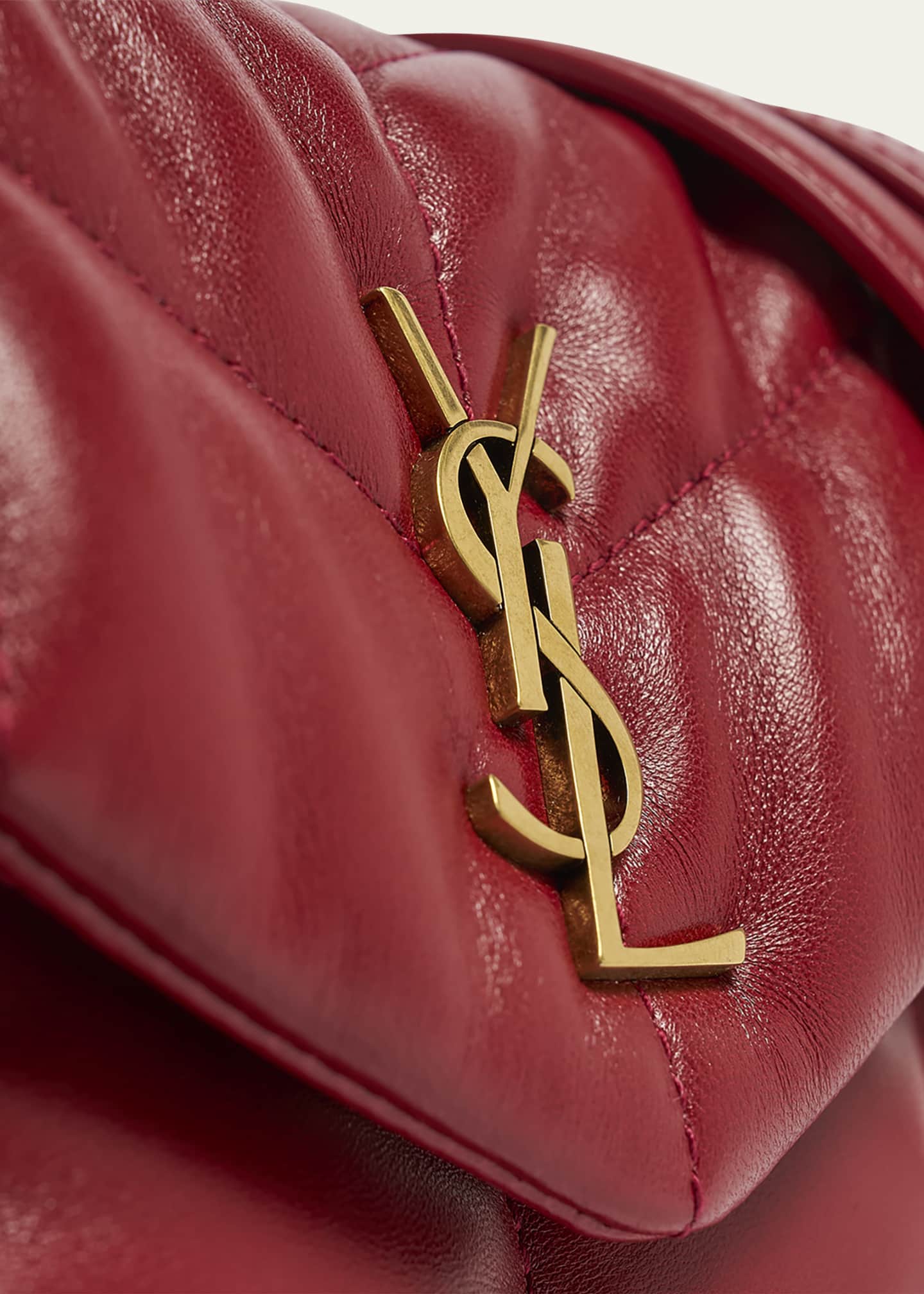 Saint Laurent Lou Puffer Toy YSL Shoulder Bag in Quilted Leather Image 6 of 6