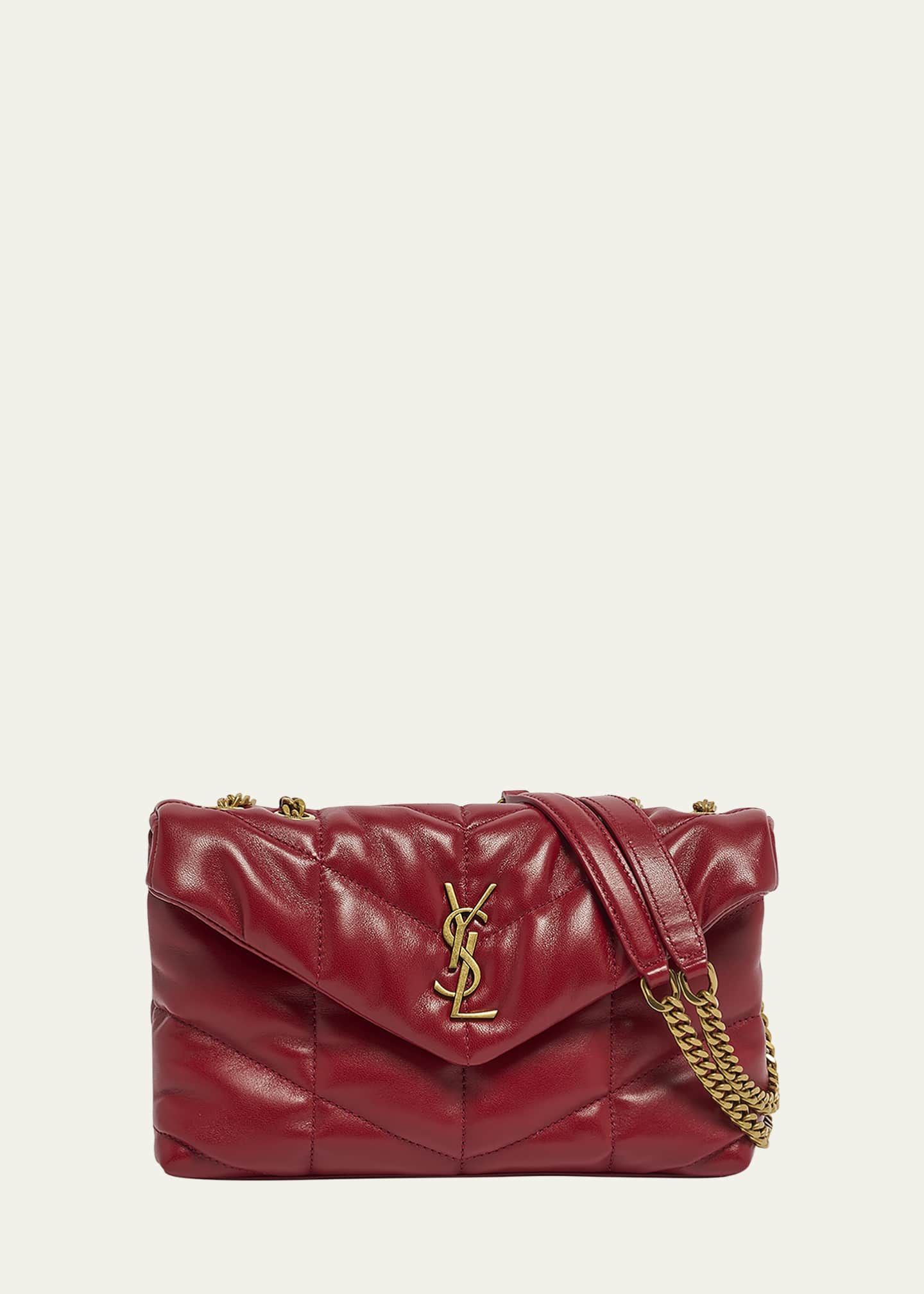 Saint Laurent Lou Puffer Toy YSL Shoulder Bag in Quilted Leather Image 1 of 6