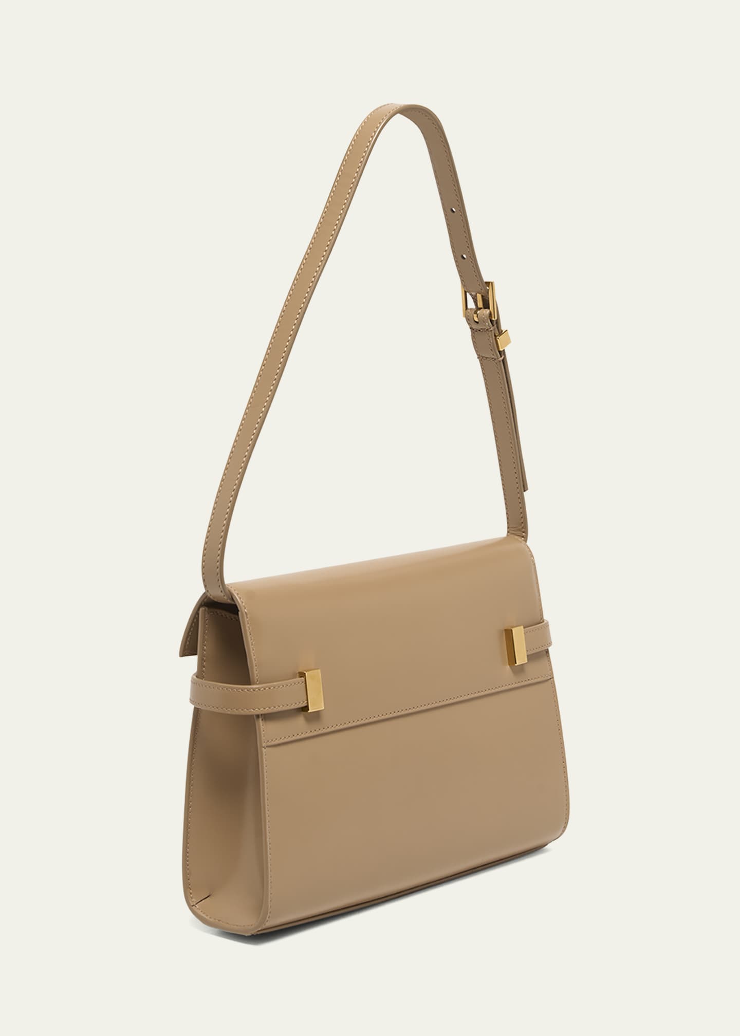 Saint Laurent Manhattan Small Shoulder Bag in Smooth Leather