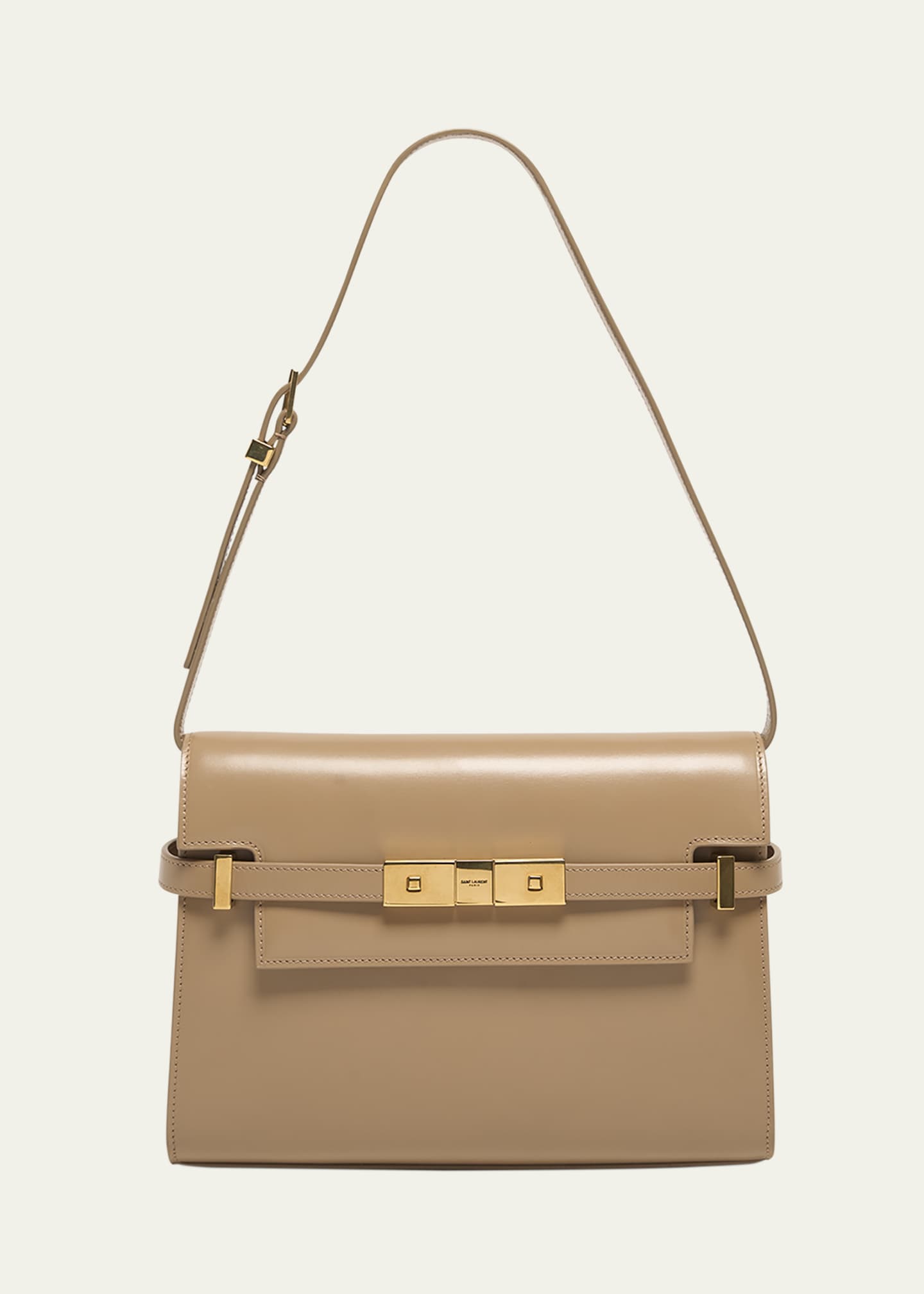 Saint Laurent Manhattan Small Shoulder Bag in Smooth Leather