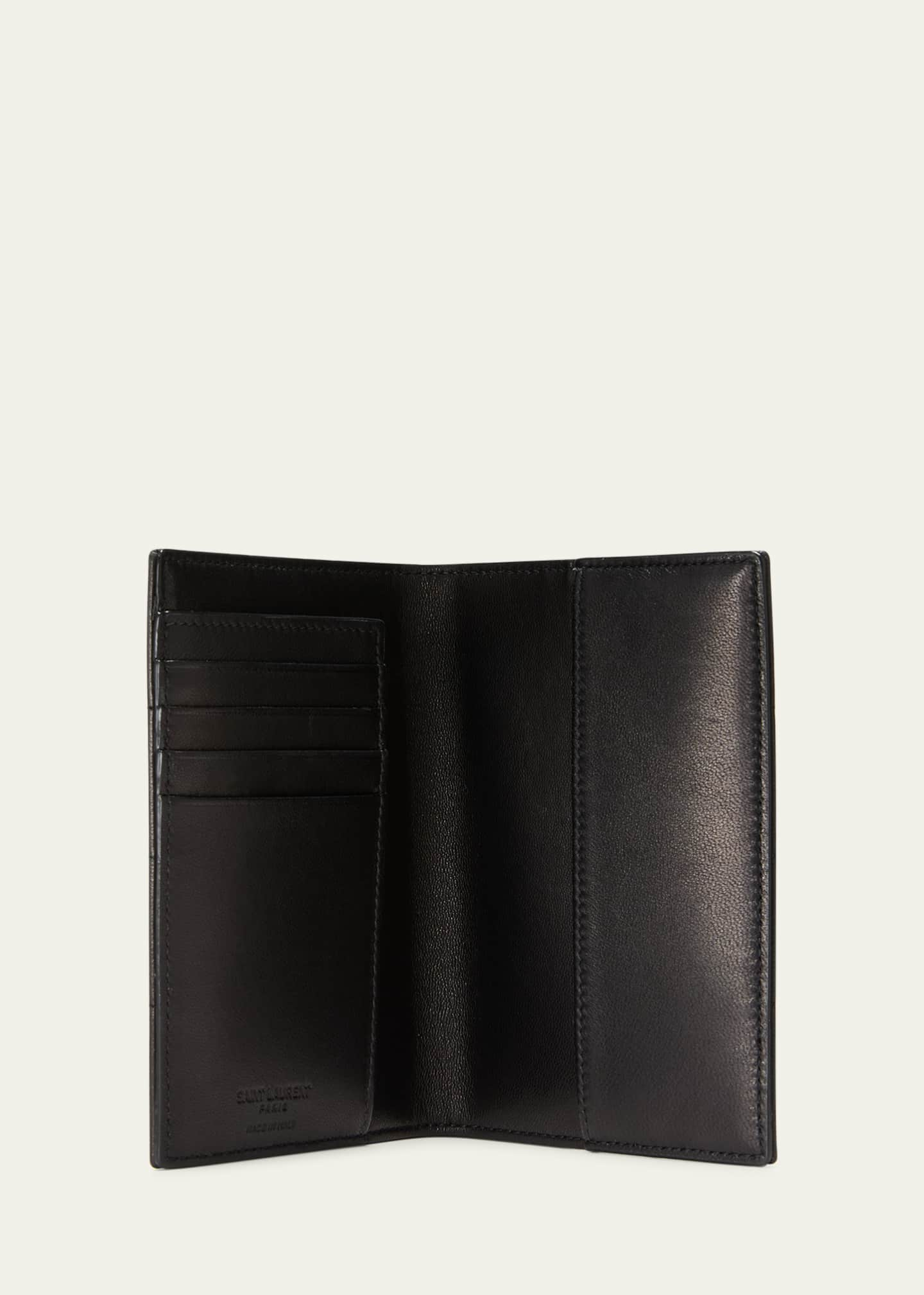 Saint Laurent Quilted Leather Passport Case