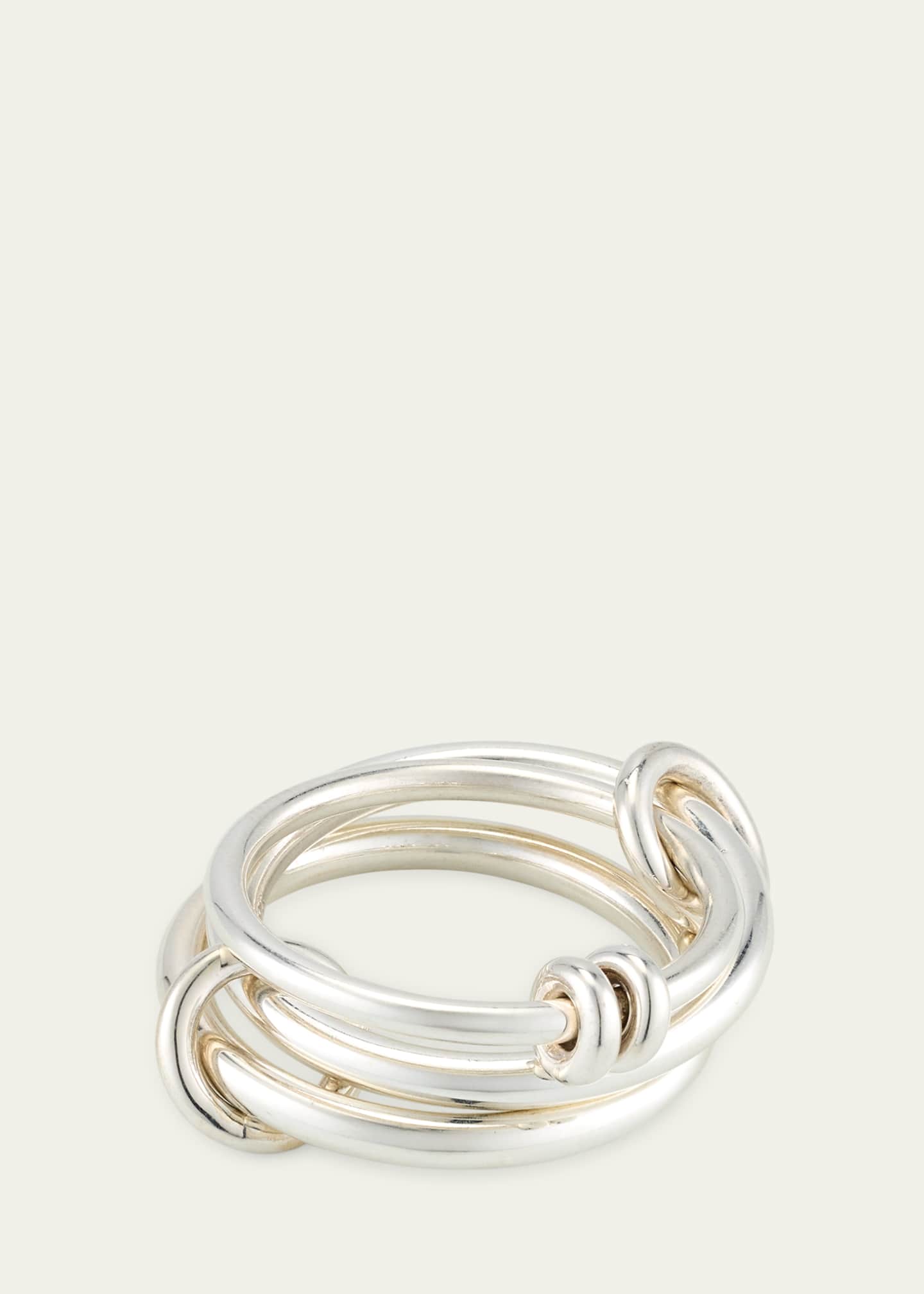 Spinelli Kilcollin Three Link Ring with Connectors in Sterling
