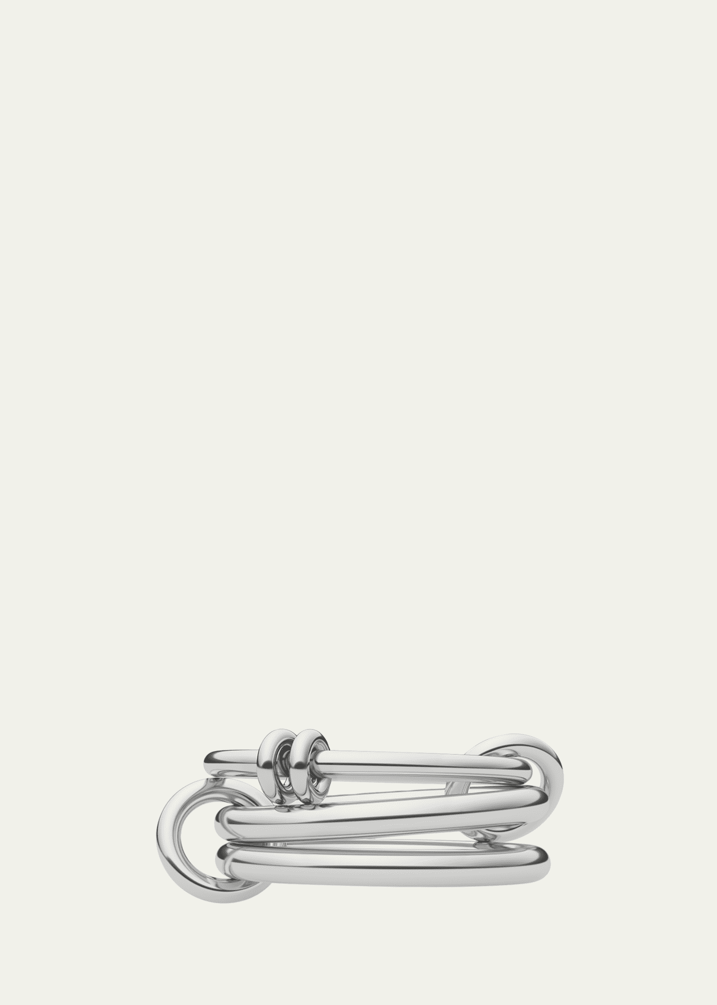 Spinelli Kilcollin Three Link Ring with Connectors in Sterling