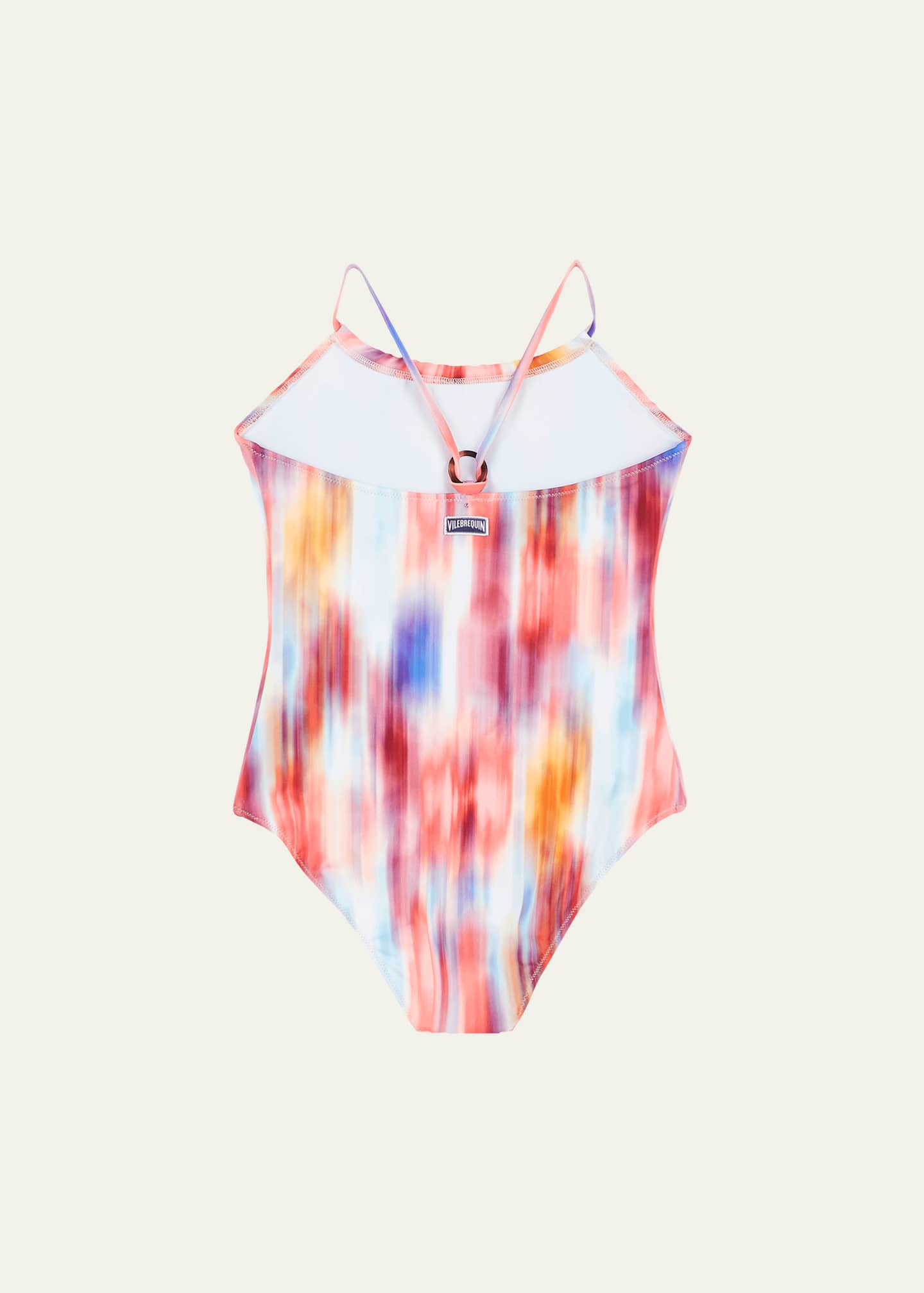 Vilebrequin Girls One Piece Swimsuit Ikat Flowers Multicolor 2ANS