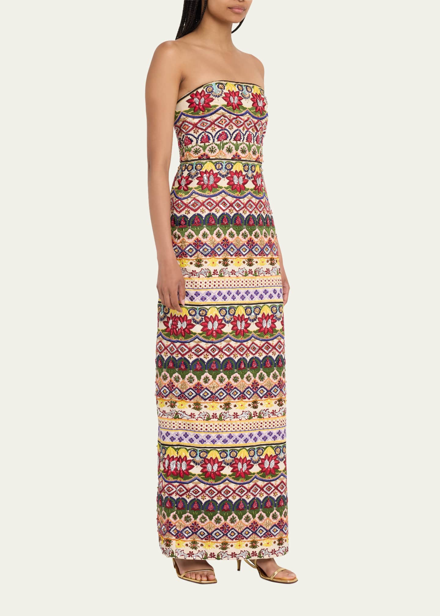 Alice olivia outlet embroidered dress