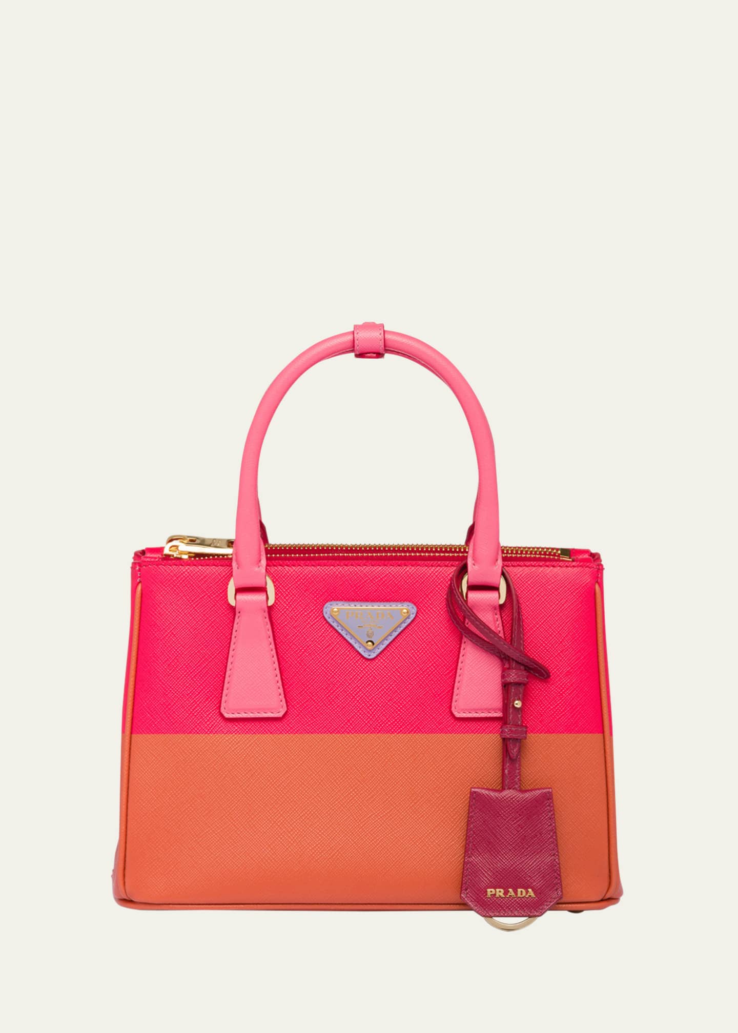 Prada Galleria Small Colorblock Top-Handle Bag Image 1 of 5