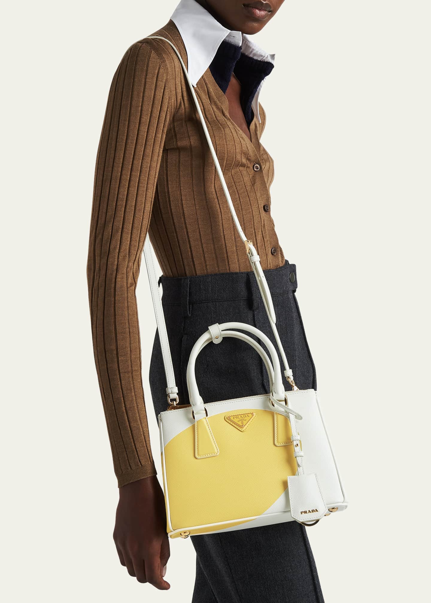Prada Galleria Small Special-Print Top-Handle Bag Image 5 of 5