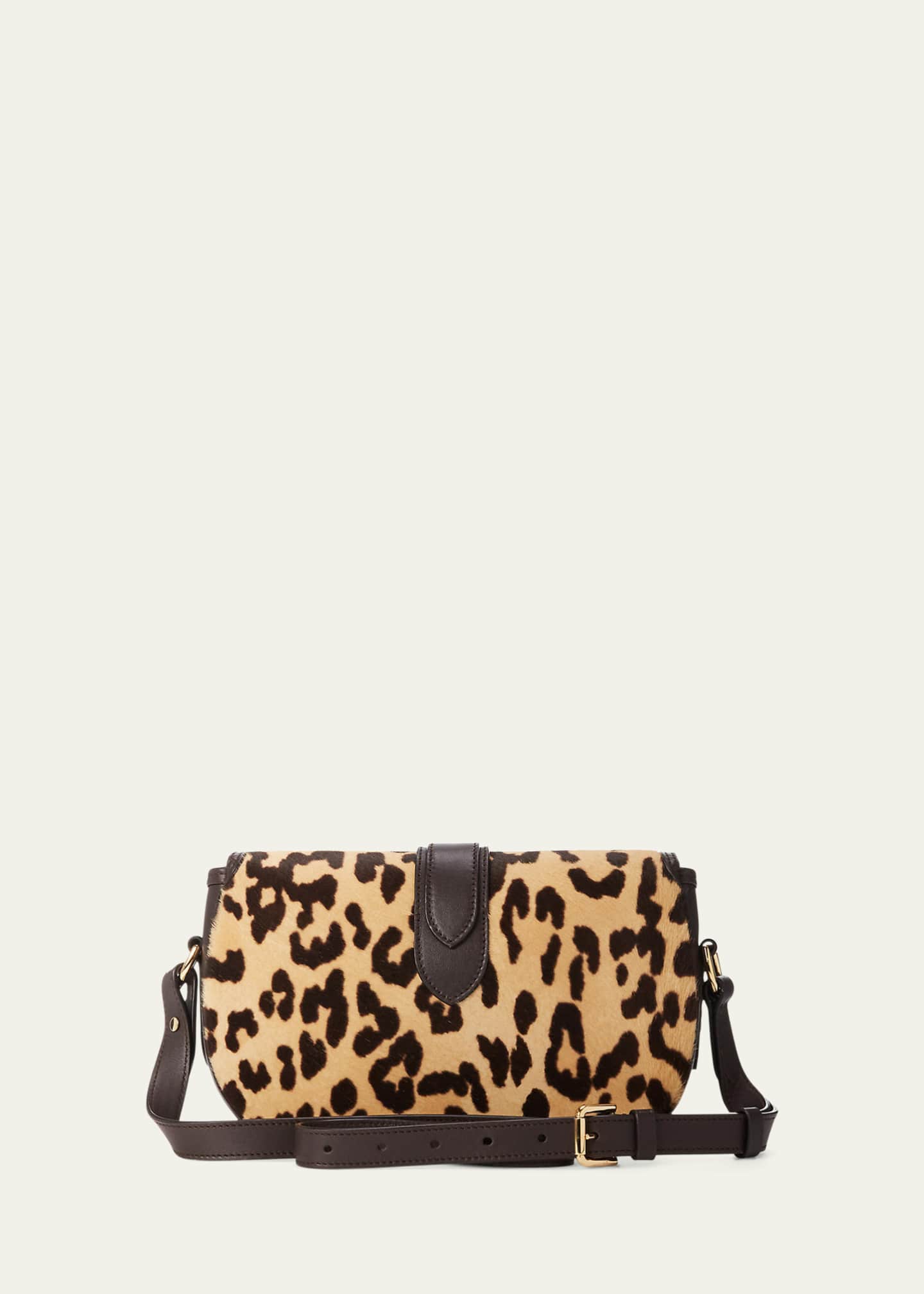 Ralph Lauren Welington Leopard Calf Hair Shoulder Bag