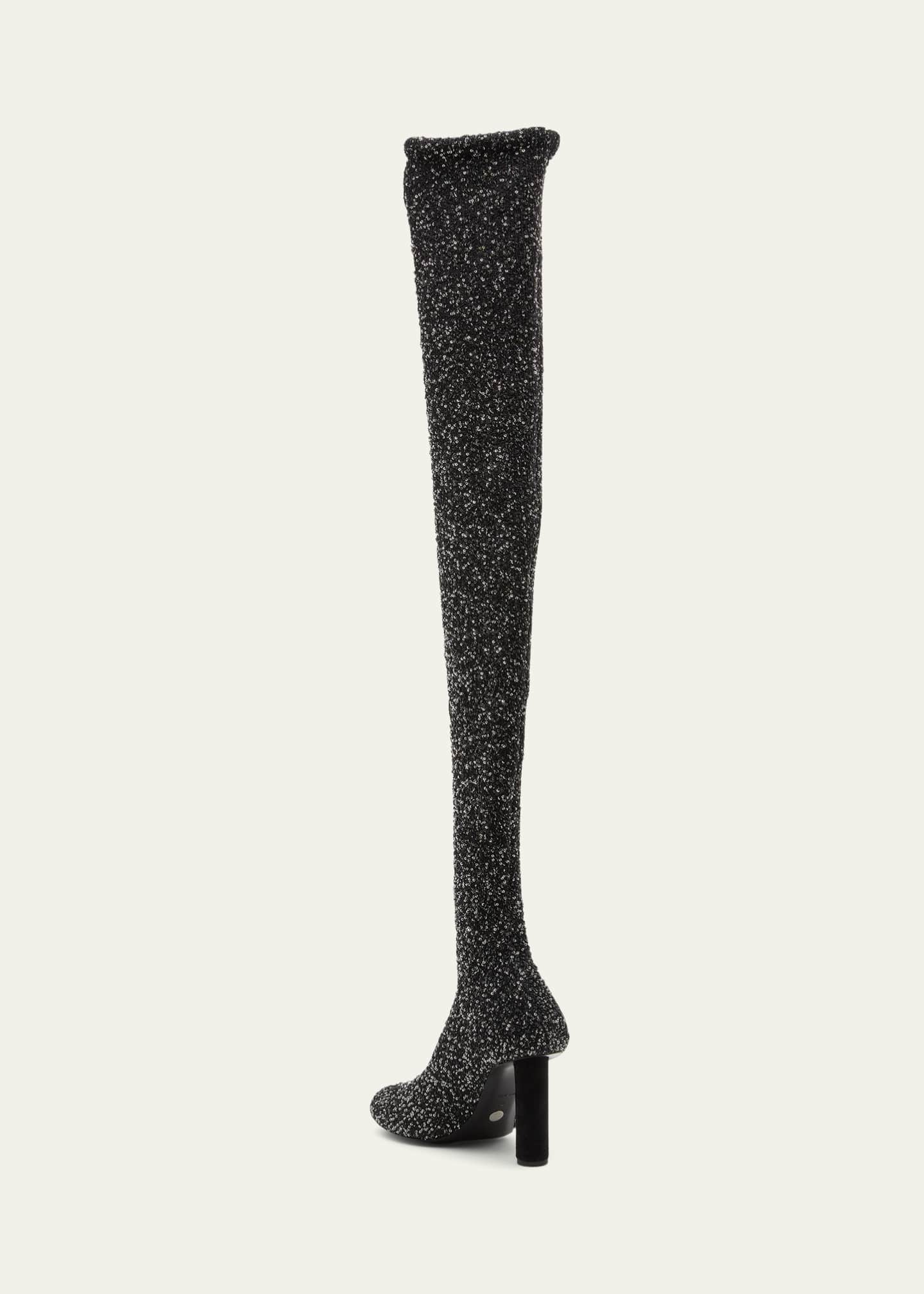 Sequin tall hot sale boots